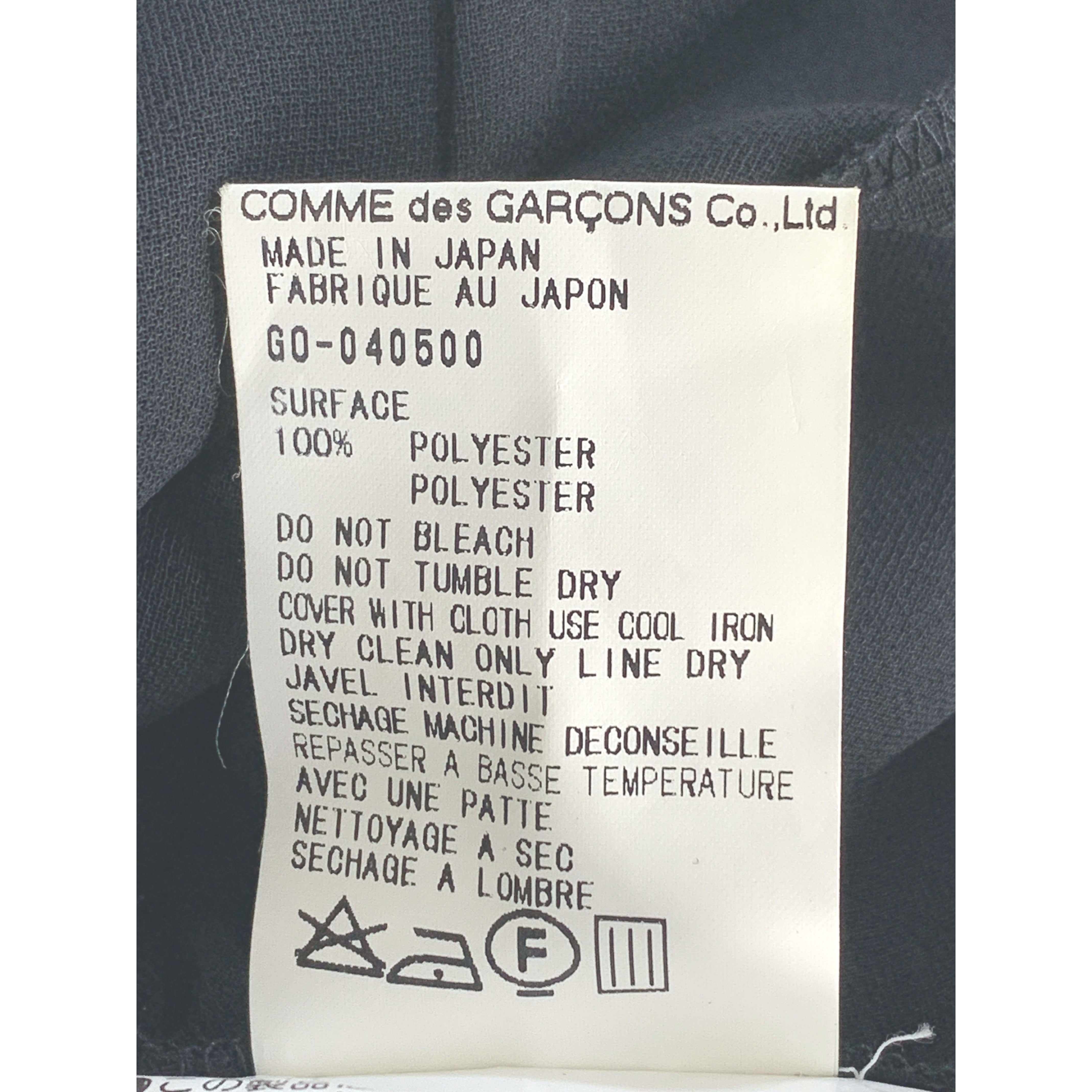COMME des GARCONS/LS Dress/Black/Polyester/GO-040500 view 4