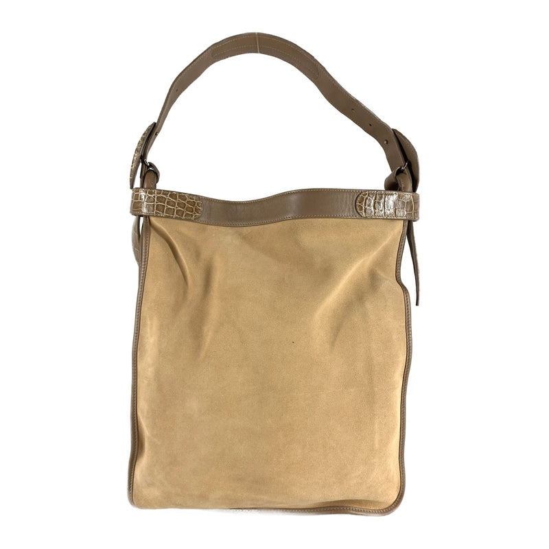 LOEWE/Tote Bag/Beige/Suede/
