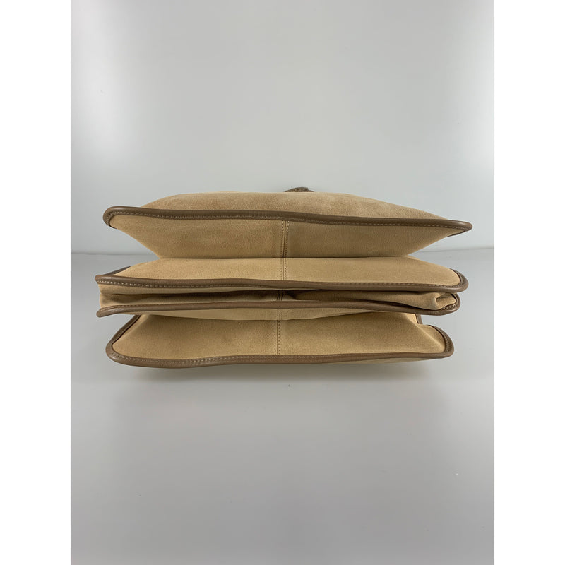 LOEWE/Tote Bag/Beige/Suede/
