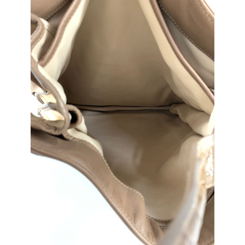 LOEWE/Tote Bag/Beige/Suede/