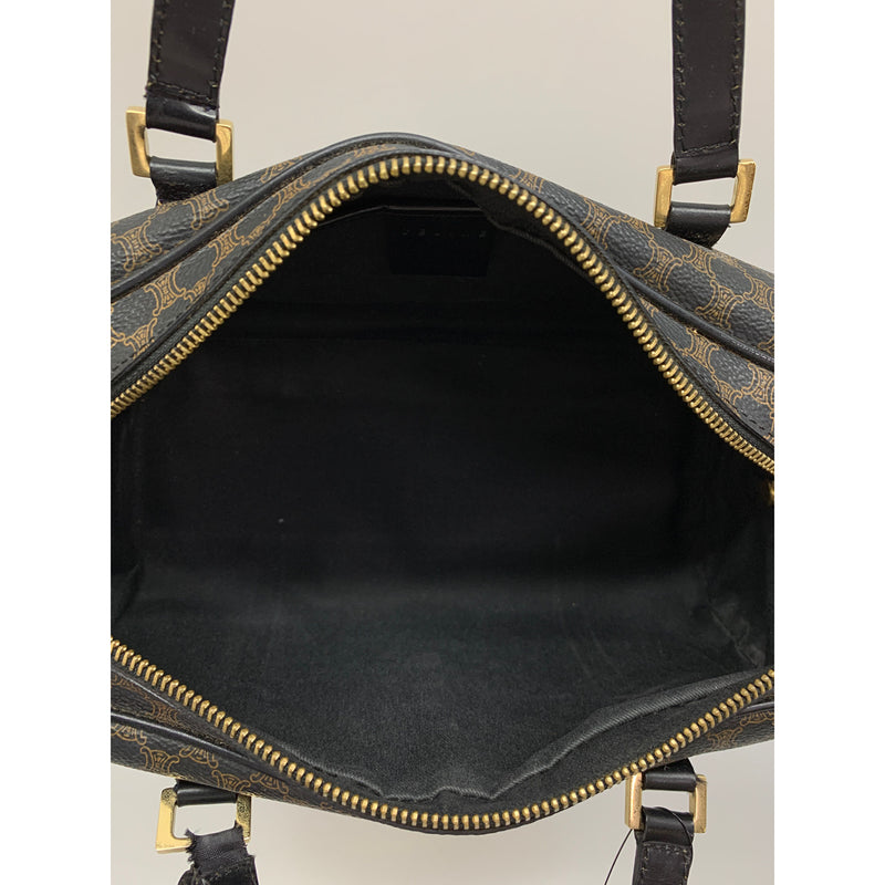 CELINE/Boston Bag/Brown/Leather/