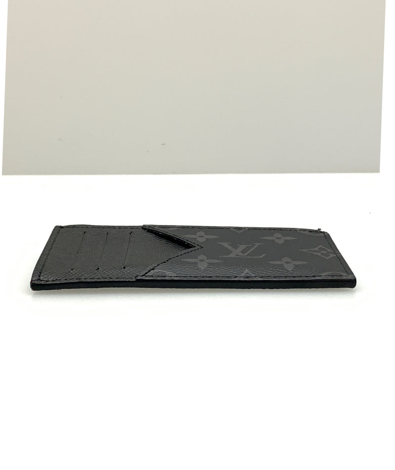 LOUIS VUITTON/Coin Wallet/Black/Monogram/COINCARD HOLDER_MONOGRAM CANVAS/M30271