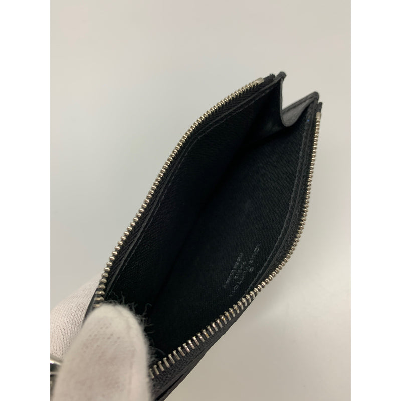 LOUIS VUITTON/Coin Wallet/Black/Monogram/COINCARD HOLDER_MONOGRAM CANVAS/M30271