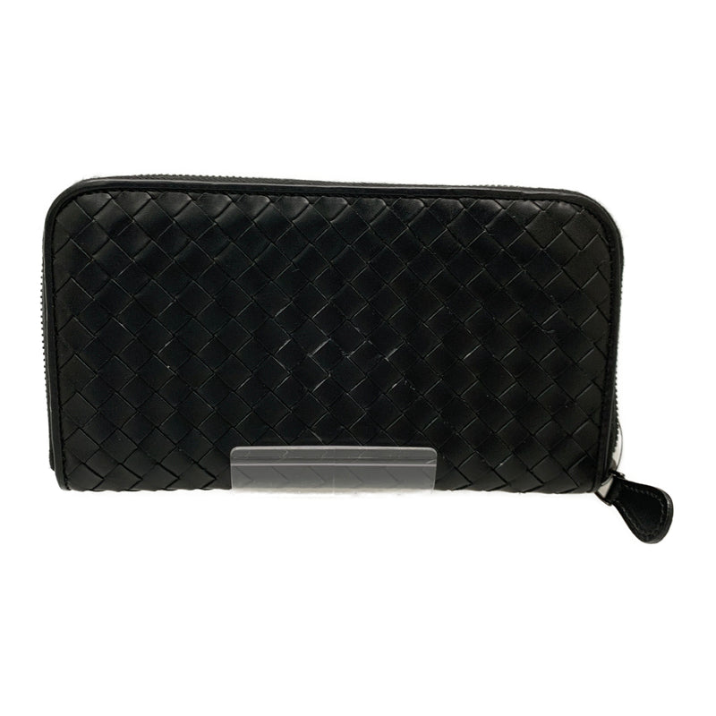 BOTTEGA VENETA/Long Wallet/Black/Leather/