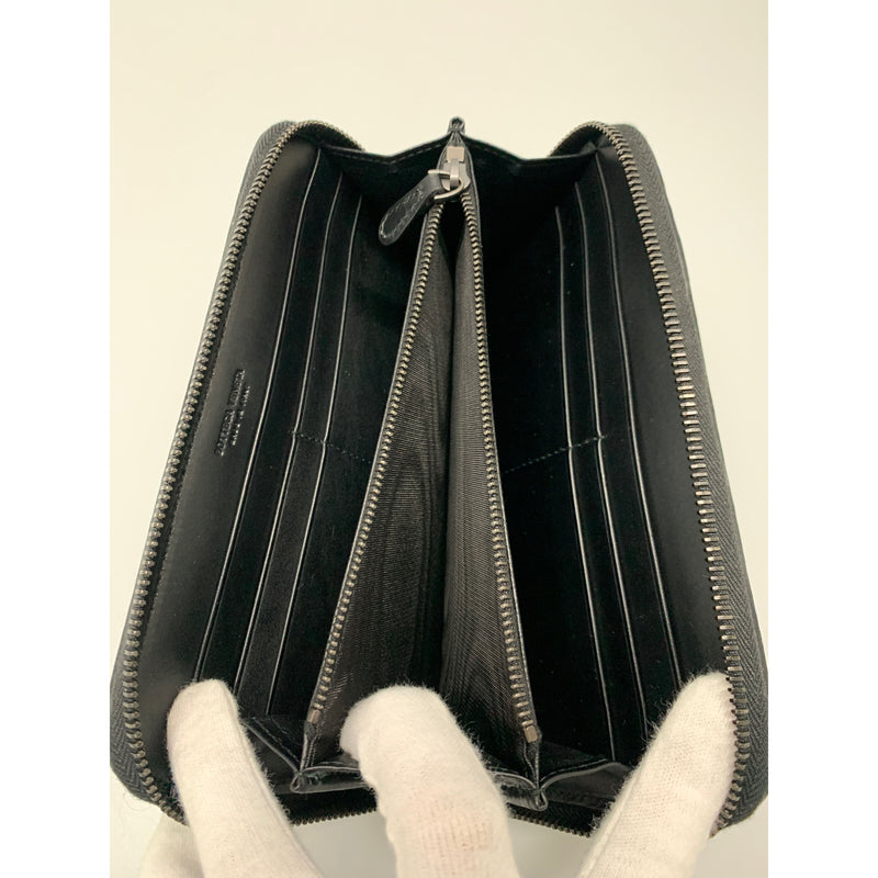 BOTTEGA VENETA/Long Wallet/Black/Leather/
