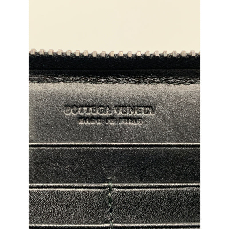 BOTTEGA VENETA/Long Wallet/Black/Leather/
