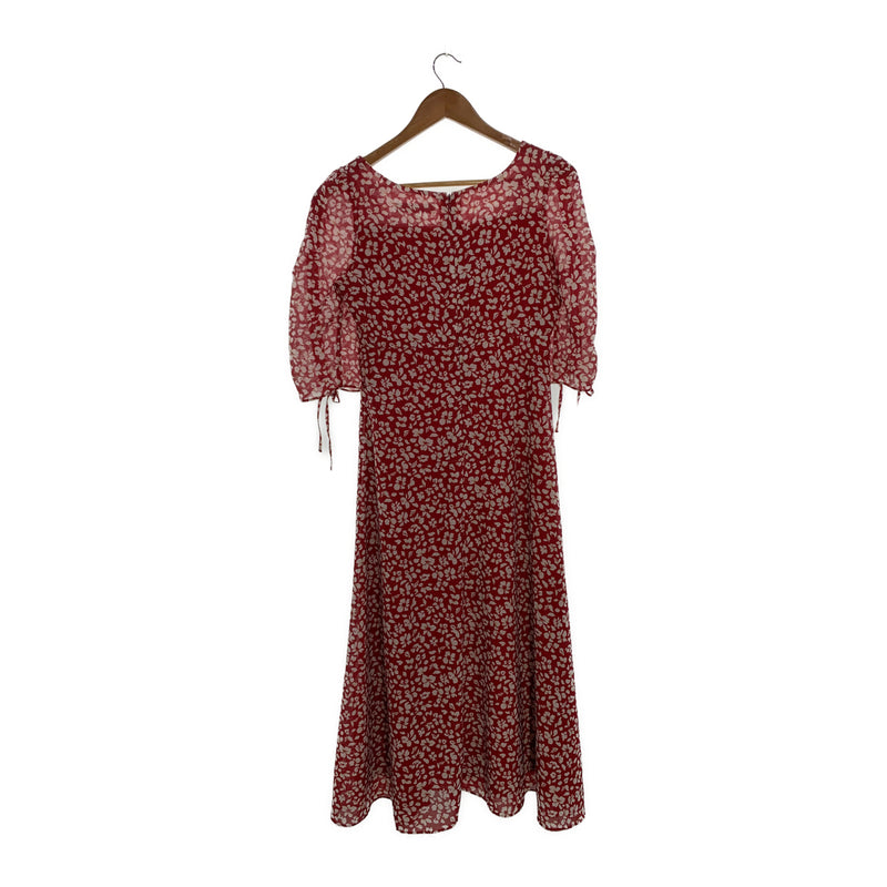 MERCURYDUO/SS Dress/FREE/Red/Polyester/All Over Print/