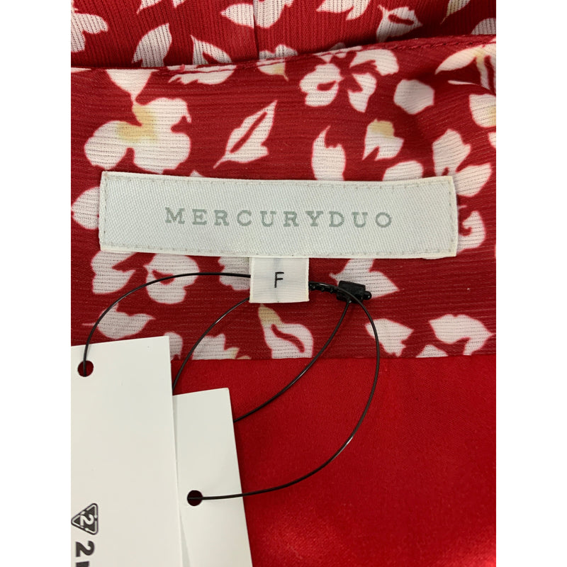 MERCURYDUO/SS Dress/FREE/Red/Polyester/All Over Print/