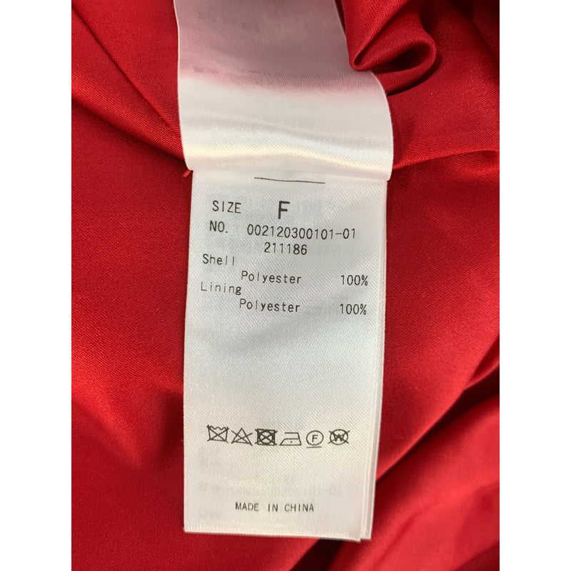 MERCURYDUO/SS Dress/FREE/Red/Polyester/All Over Print/