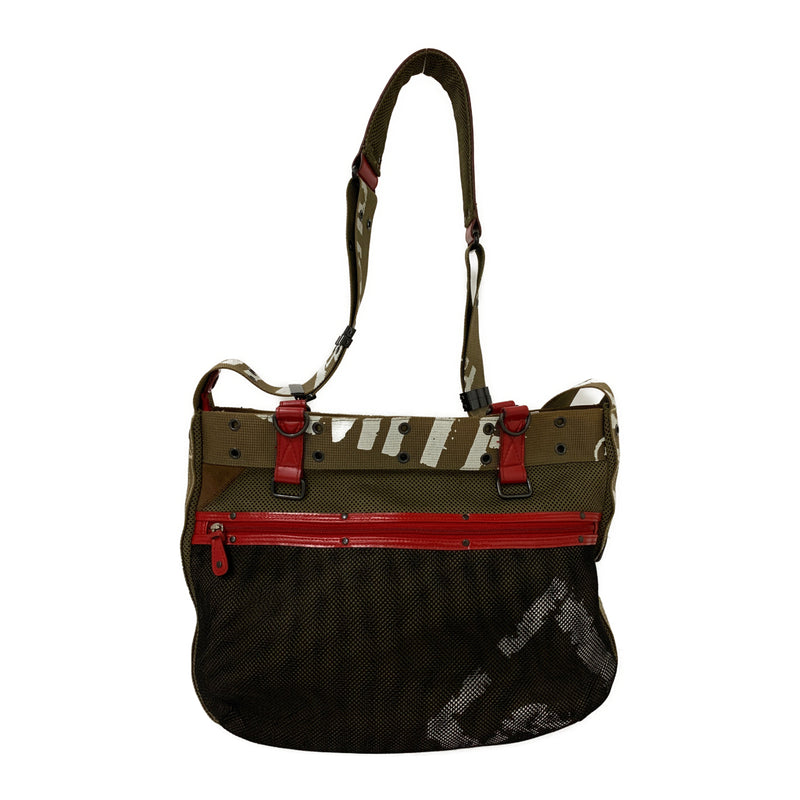 TOUGH jeansmith/Cross Body Bag/Khaki/Cotton/6243 899