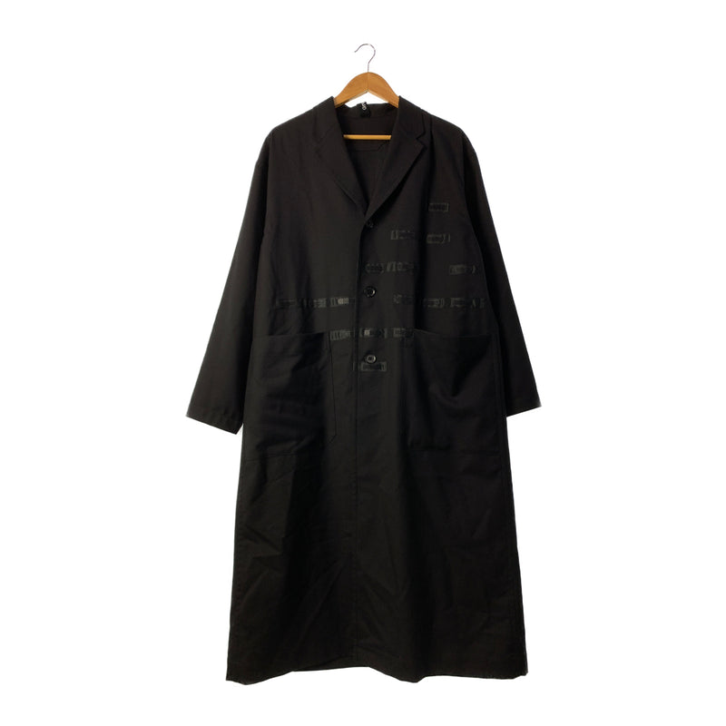 Ground Y/BalCollar Coat/3/Black/Wool/GR-J14-100