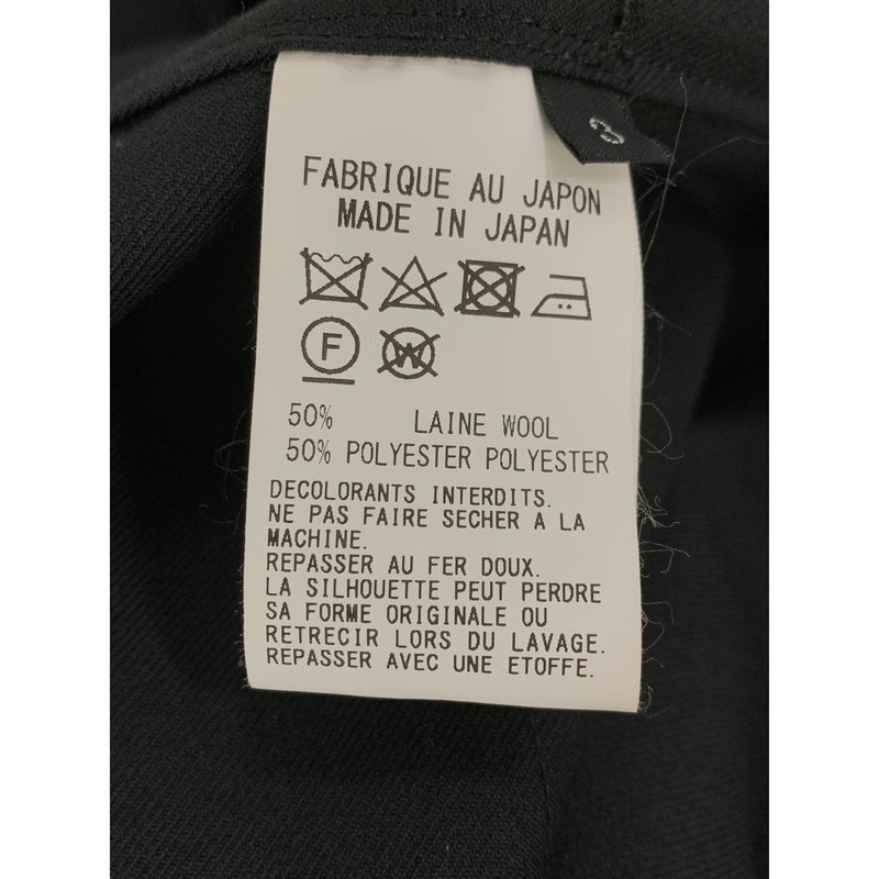Ground Y/BalCollar Coat/3/Black/Wool/GR-J14-100