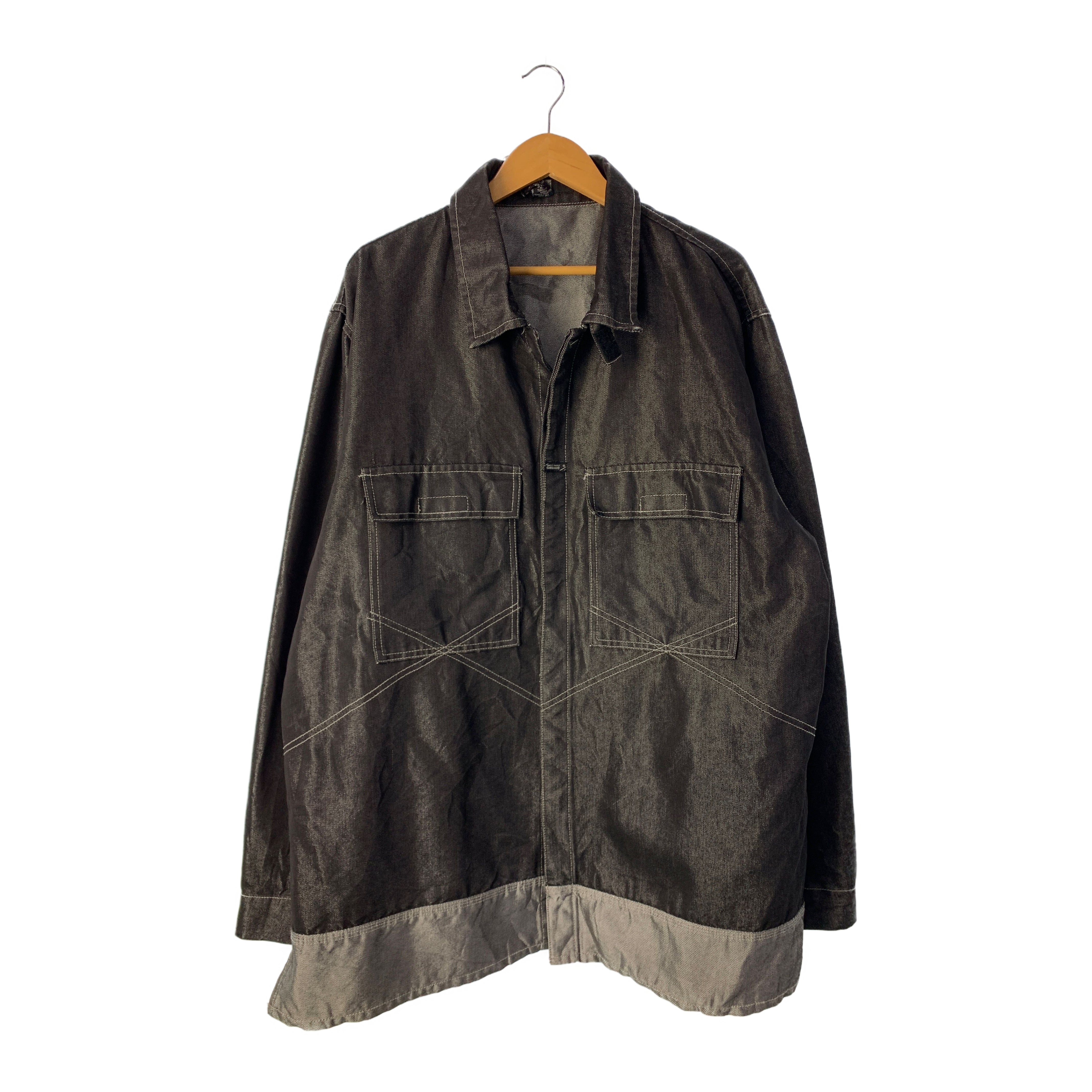 MARITHE FRANCOIS GIRBAUD/Denim Jkt/XXL/Black/Cotton/ view 1