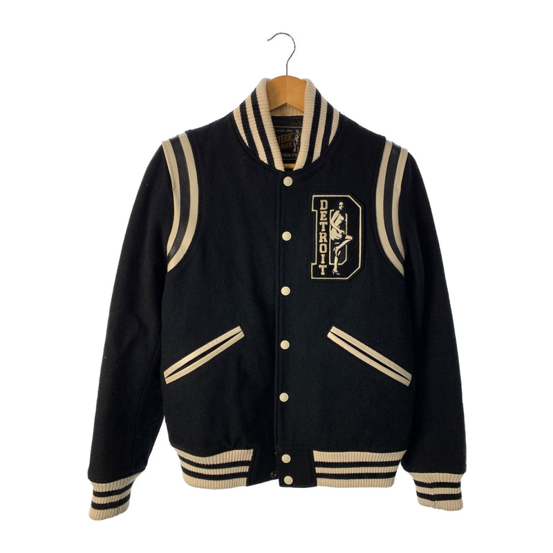 HYSTERIC GLAMOUR/Baseball Jkt/S/Black/Wool/
