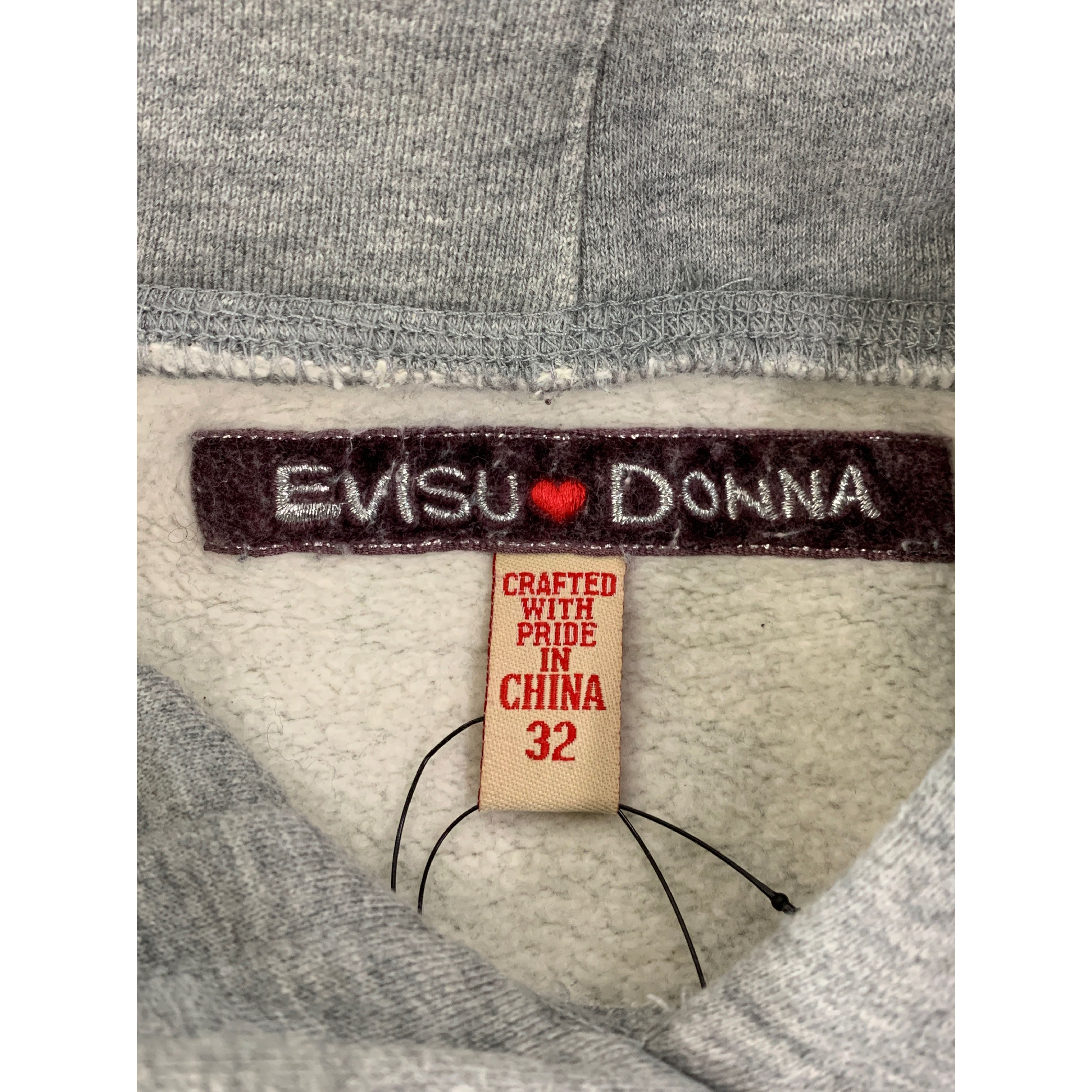 EVISU/Hoodie/32/Gray/Cotton/ view 3
