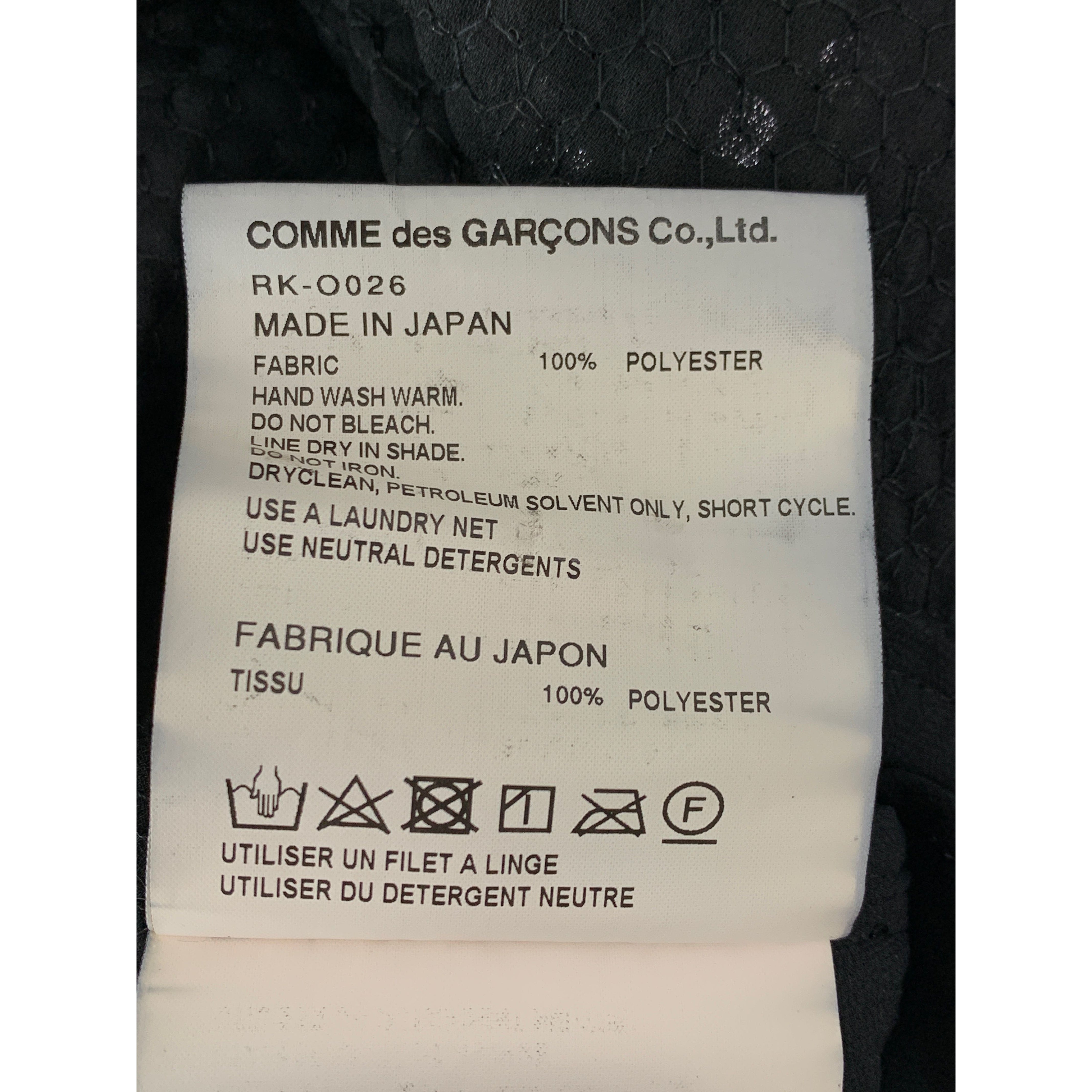 COMME des GARCONS COMME des GARCONS/SL Dress/L/Black/Polyester/ view 3