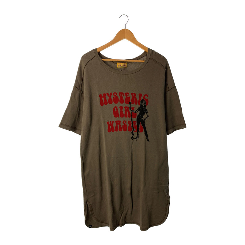 HYSTERIC GLAMOUR/SS Dress/FREE/Brown/Cotton/01232CO02