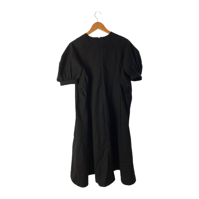 tricot COMME des GARCONS/SS Dress/S/Black/Wool/TN-O002