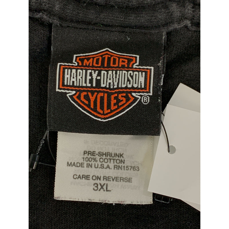 HARLEY DAVIDSON/T-Shirt/Black/Cotton/Graphic/