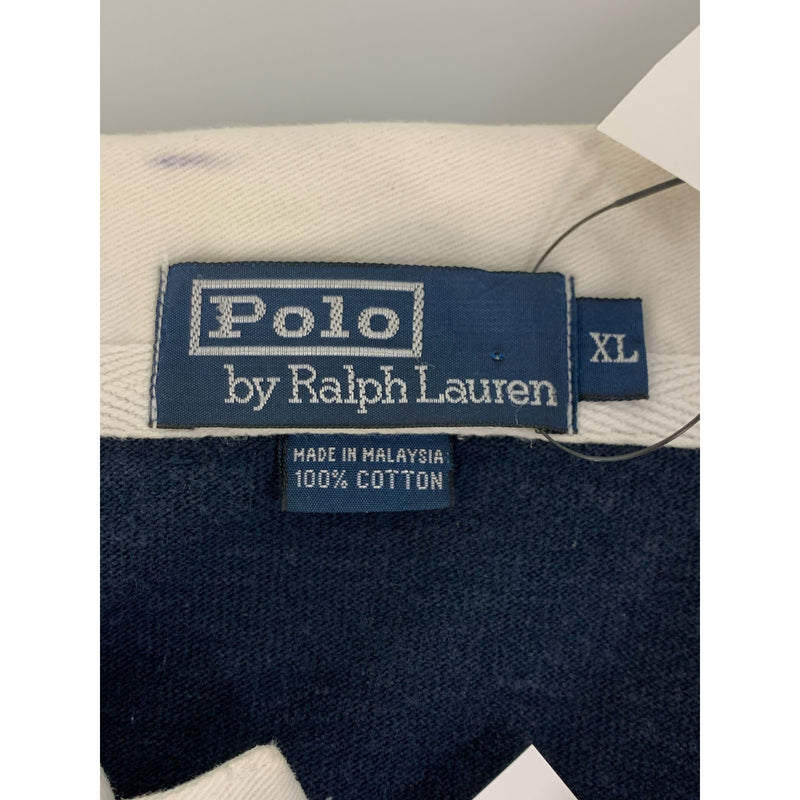 POLO RALPH LAUREN/Polo Shirt/XL/Navy/Cotton/Border/