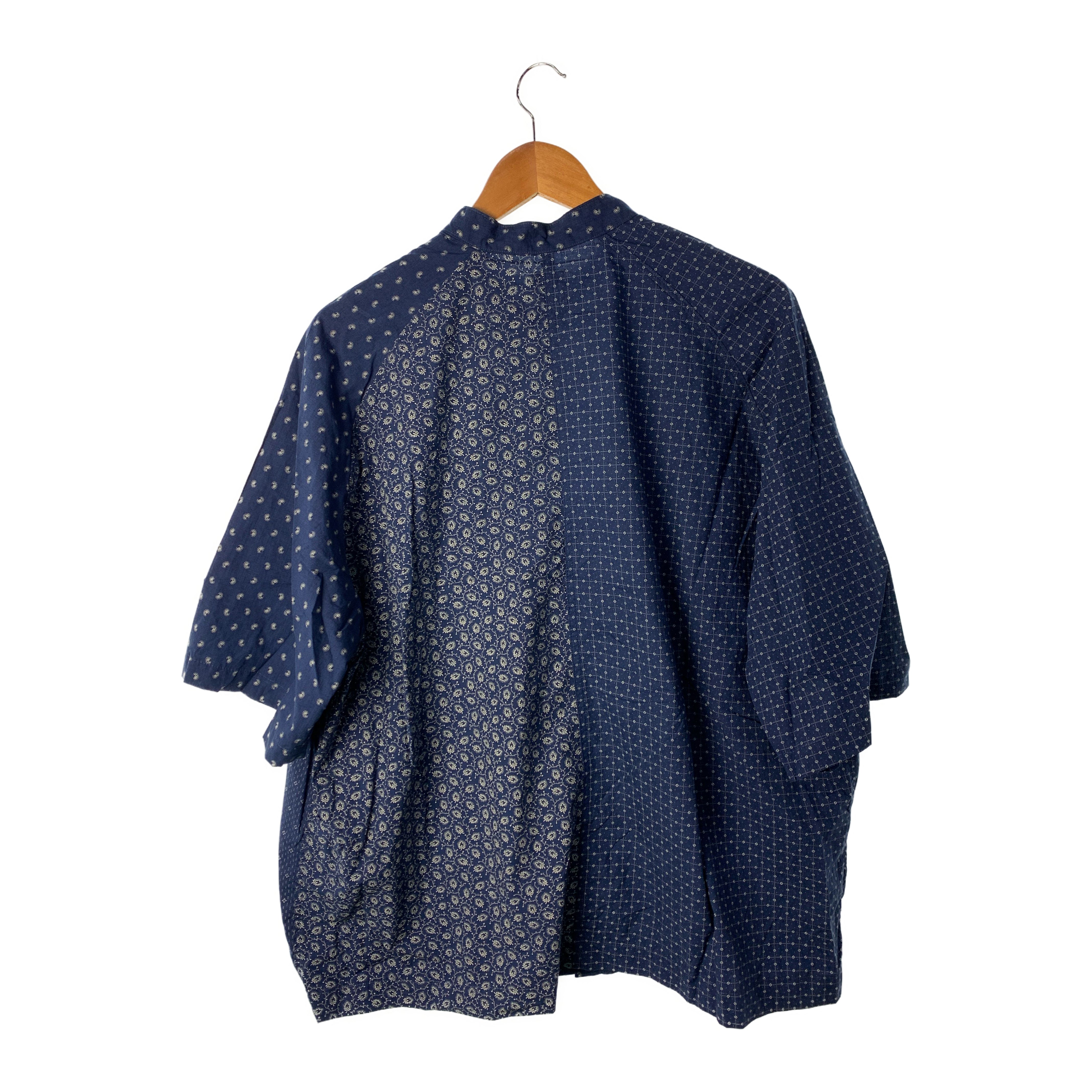FUNSET OF ART/SS Shirt/M/Navy/Cotton/All Over Print/2023FASH-180 view 2