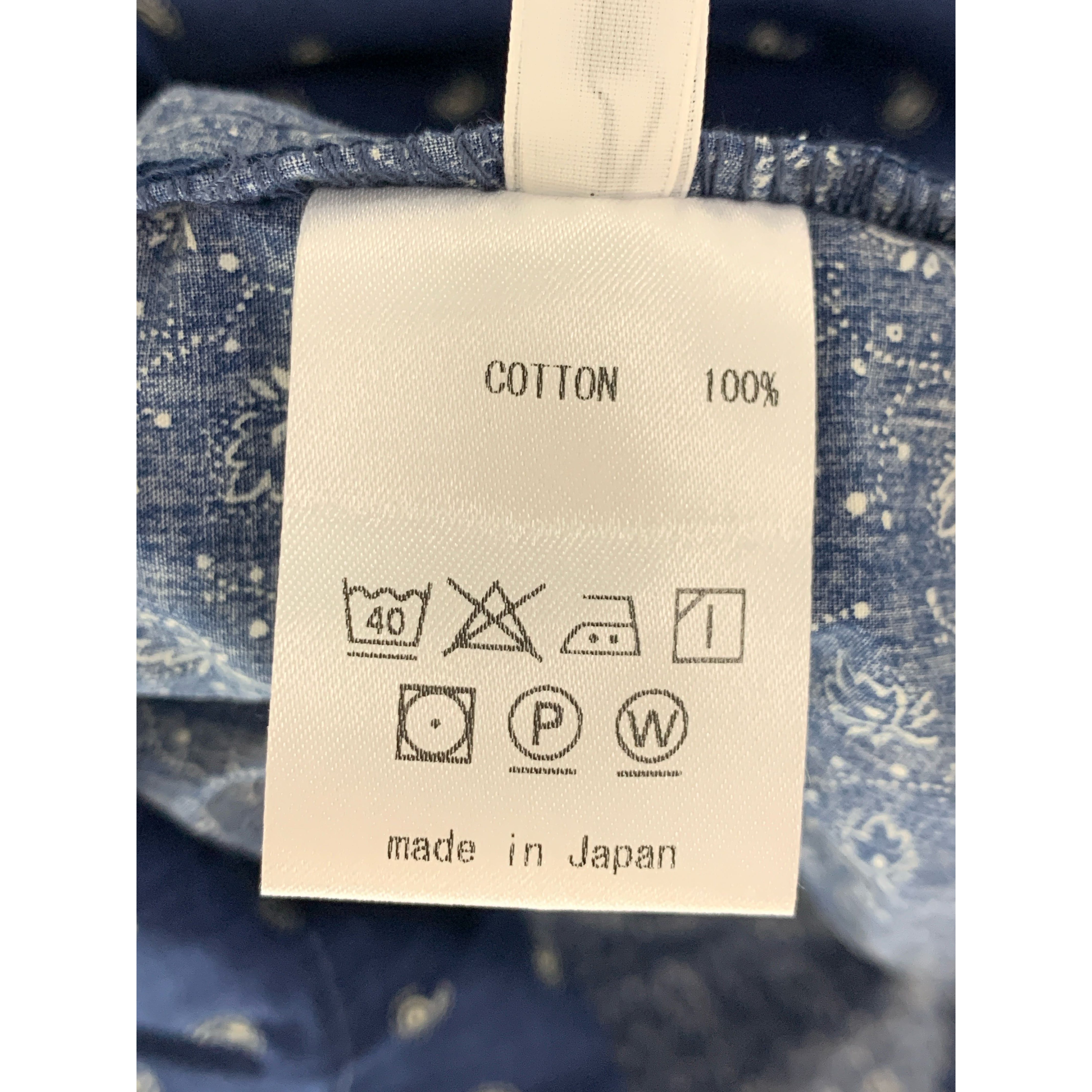 FUNSET OF ART/SS Shirt/M/Navy/Cotton/All Over Print/2023FASH-180 view 4