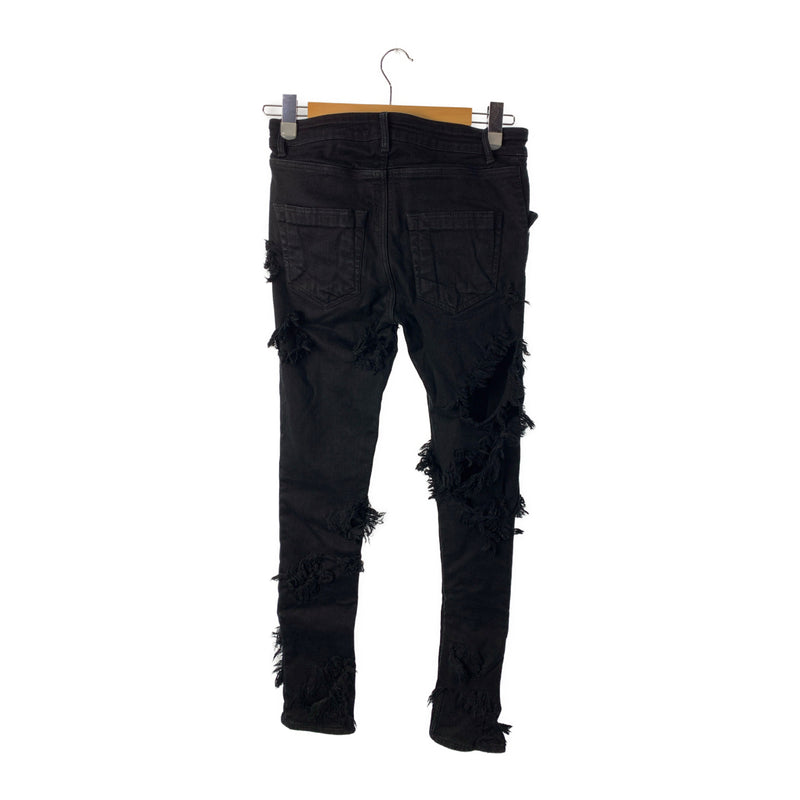 RICK OWENS DRKSHDW/Skinny Pants/29/Black/Cotton/DU01B7364-SBSLH
