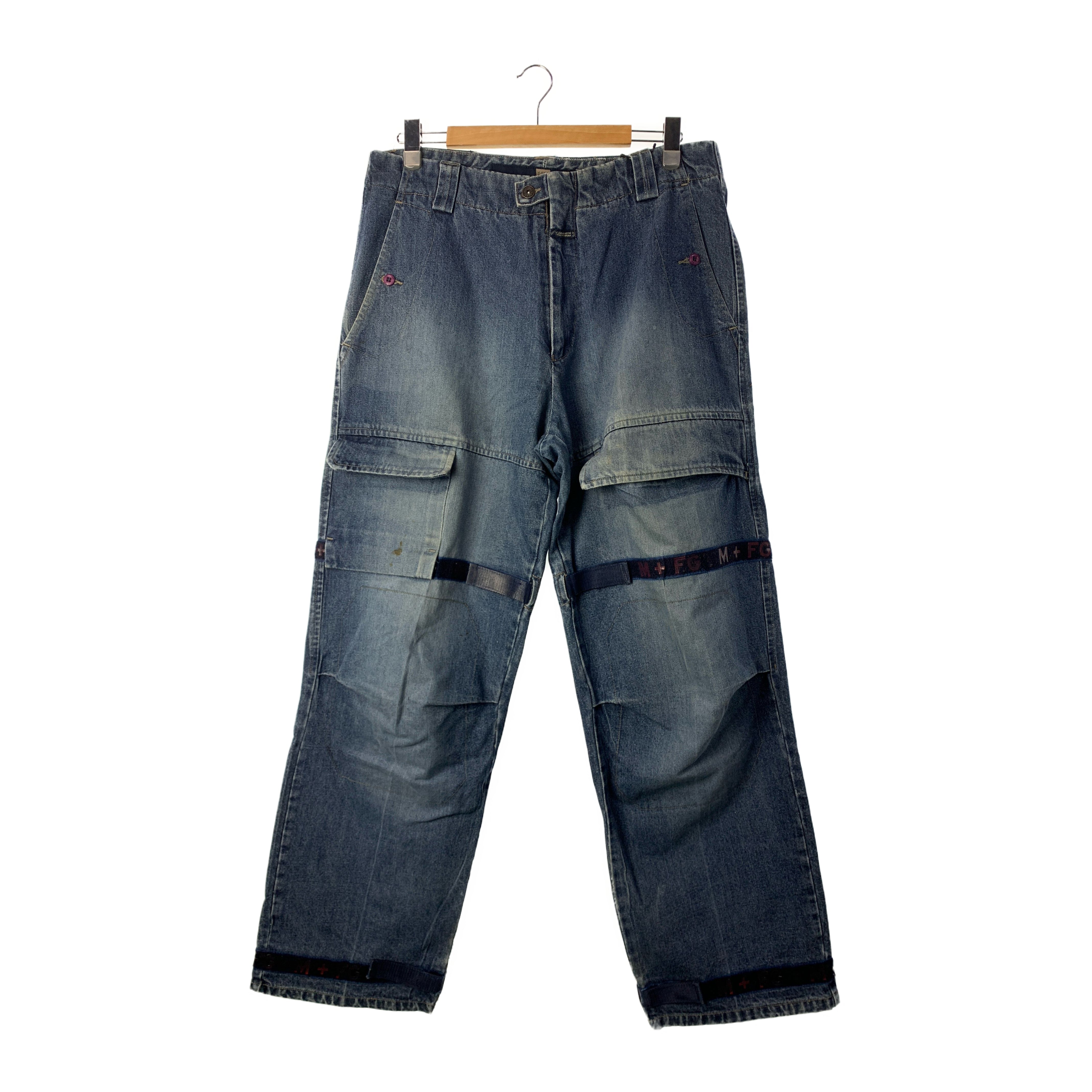 MARITHE FRANCOIS GIRBAUD/Straight Pants/36/Indigo/Cotton/ view 1