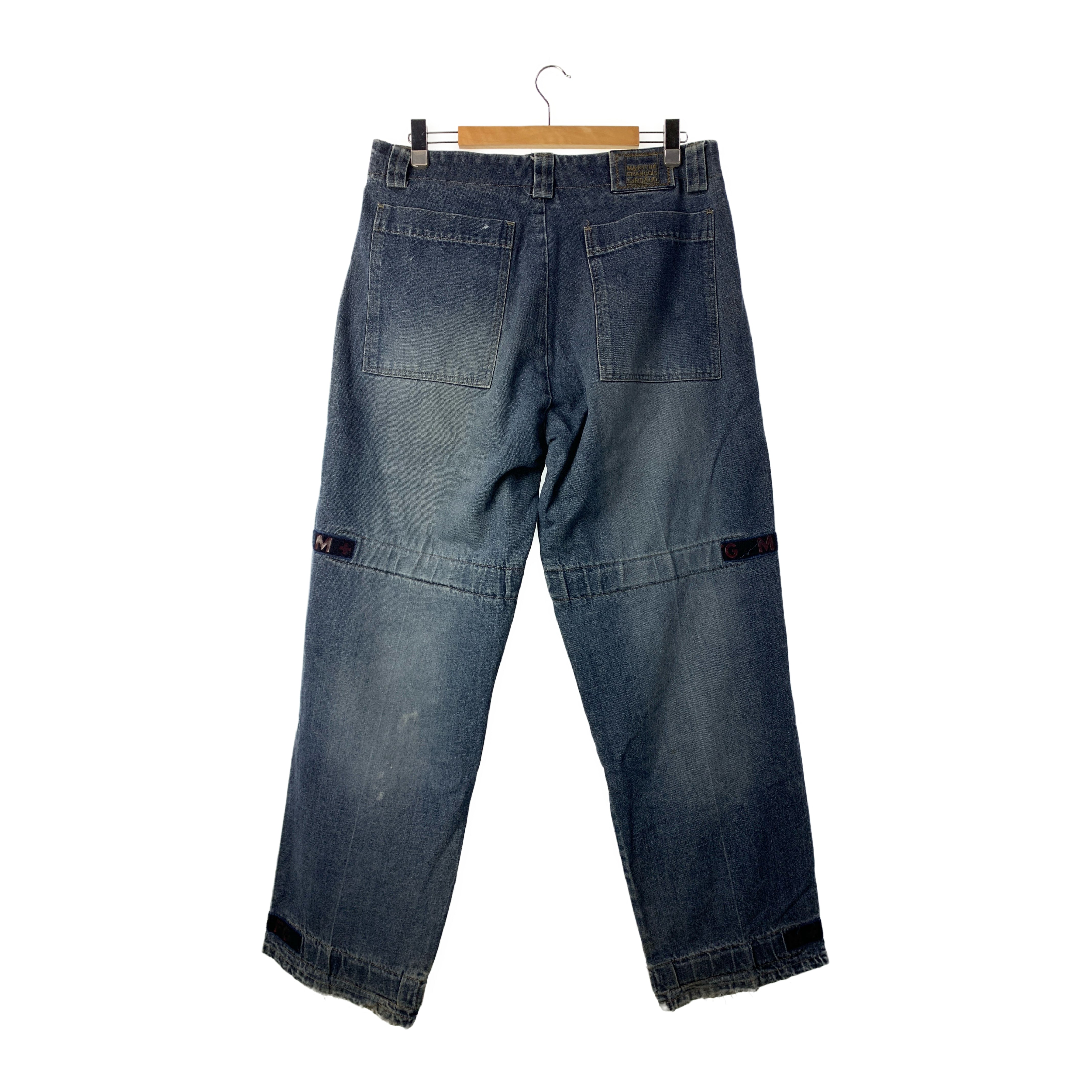 MARITHE FRANCOIS GIRBAUD/Straight Pants/36/Indigo/Cotton/ view 2