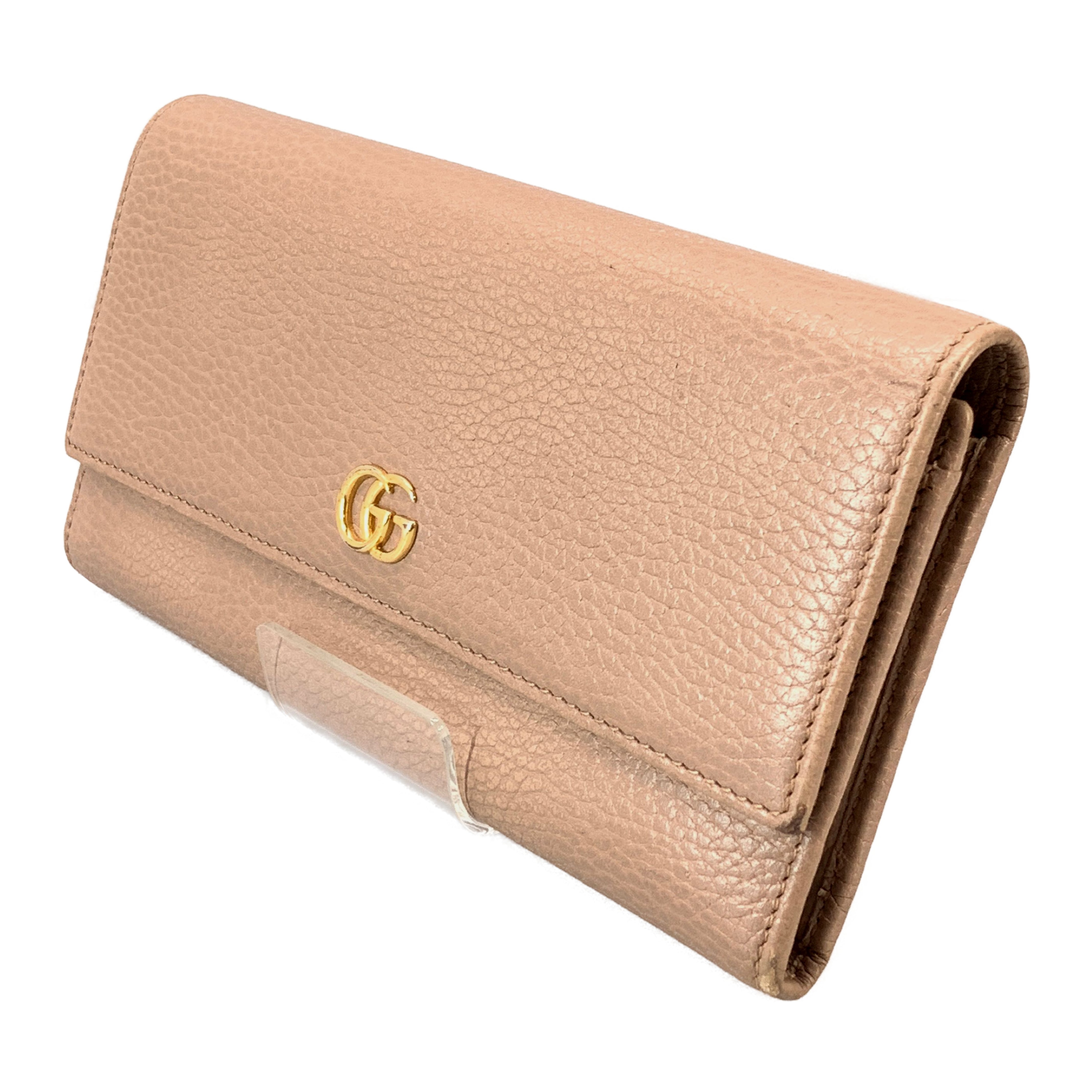 GUCCI/Long Wallet/Beige/Leather/Monogram/ view 1