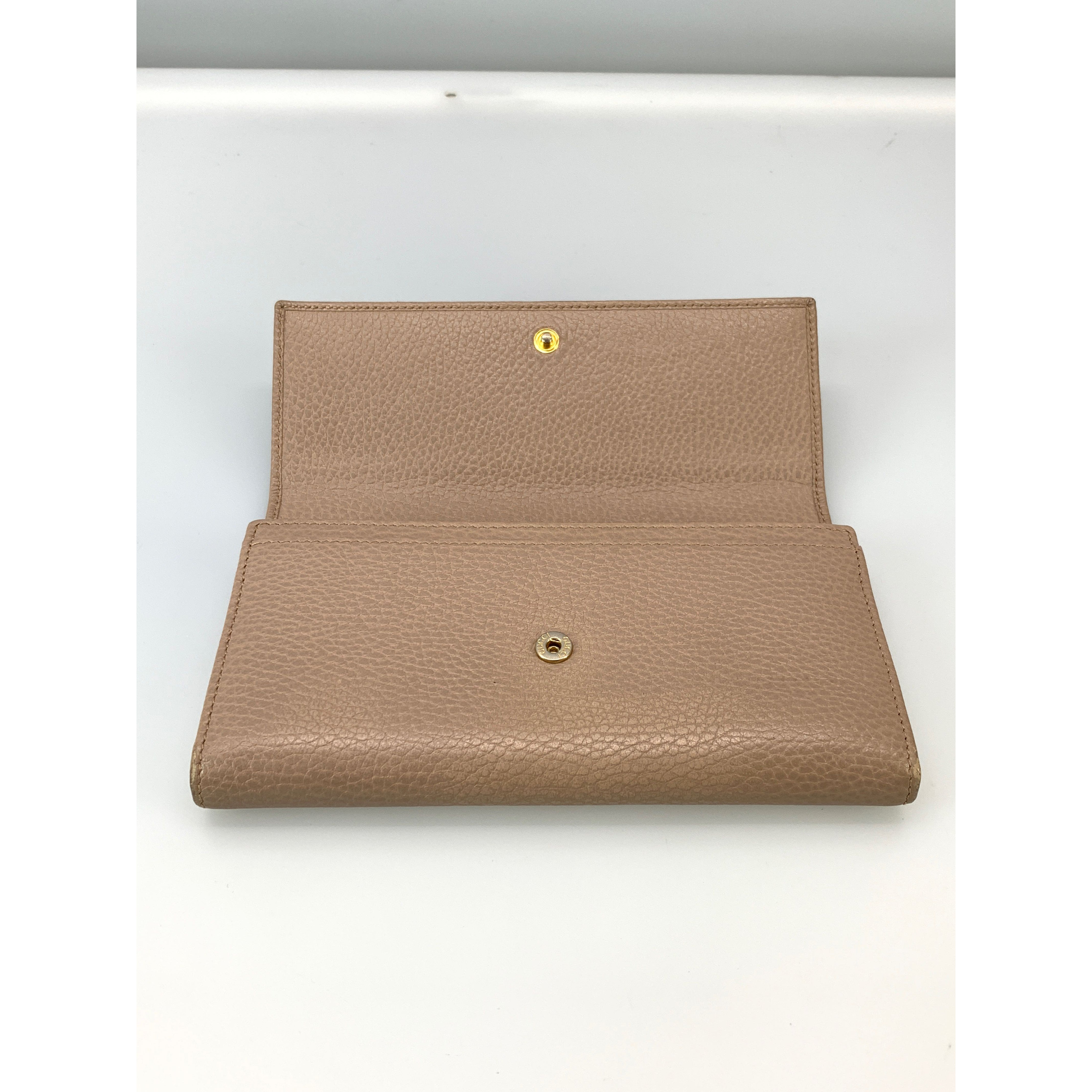 GUCCI/Long Wallet/Beige/Leather/Monogram/ view 4