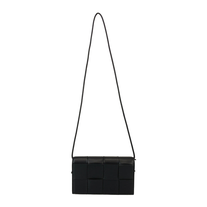 BOTTEGA VENETA/Cross Body Bag/Black/Leather/