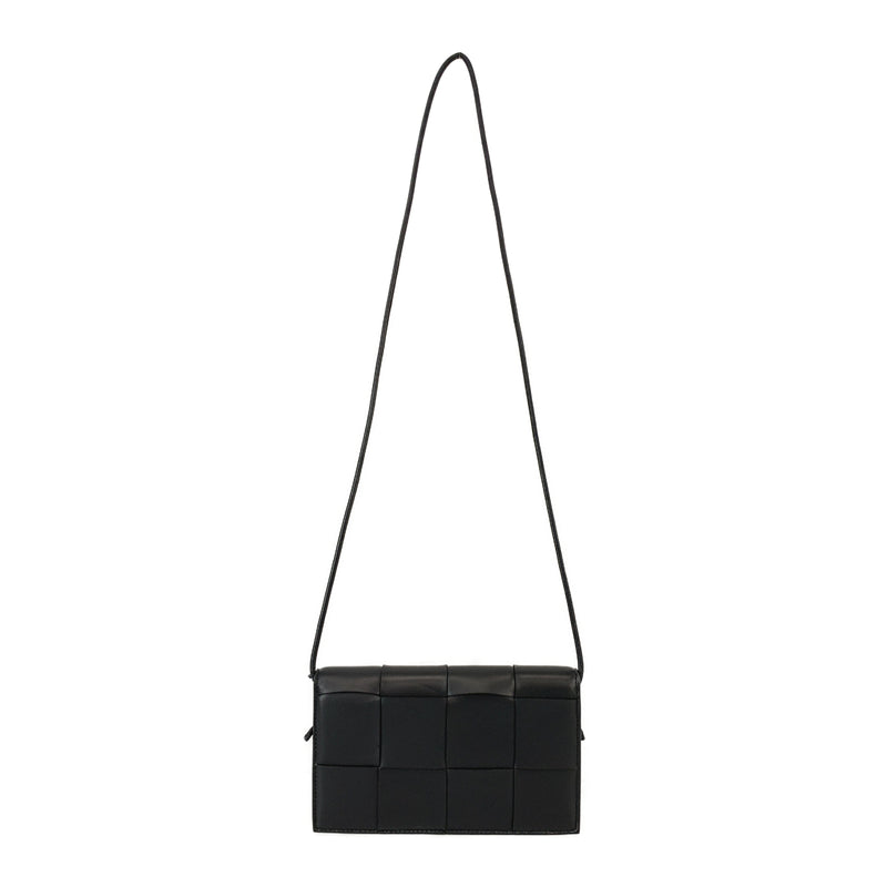 BOTTEGA VENETA/Cross Body Bag/Black/Leather/