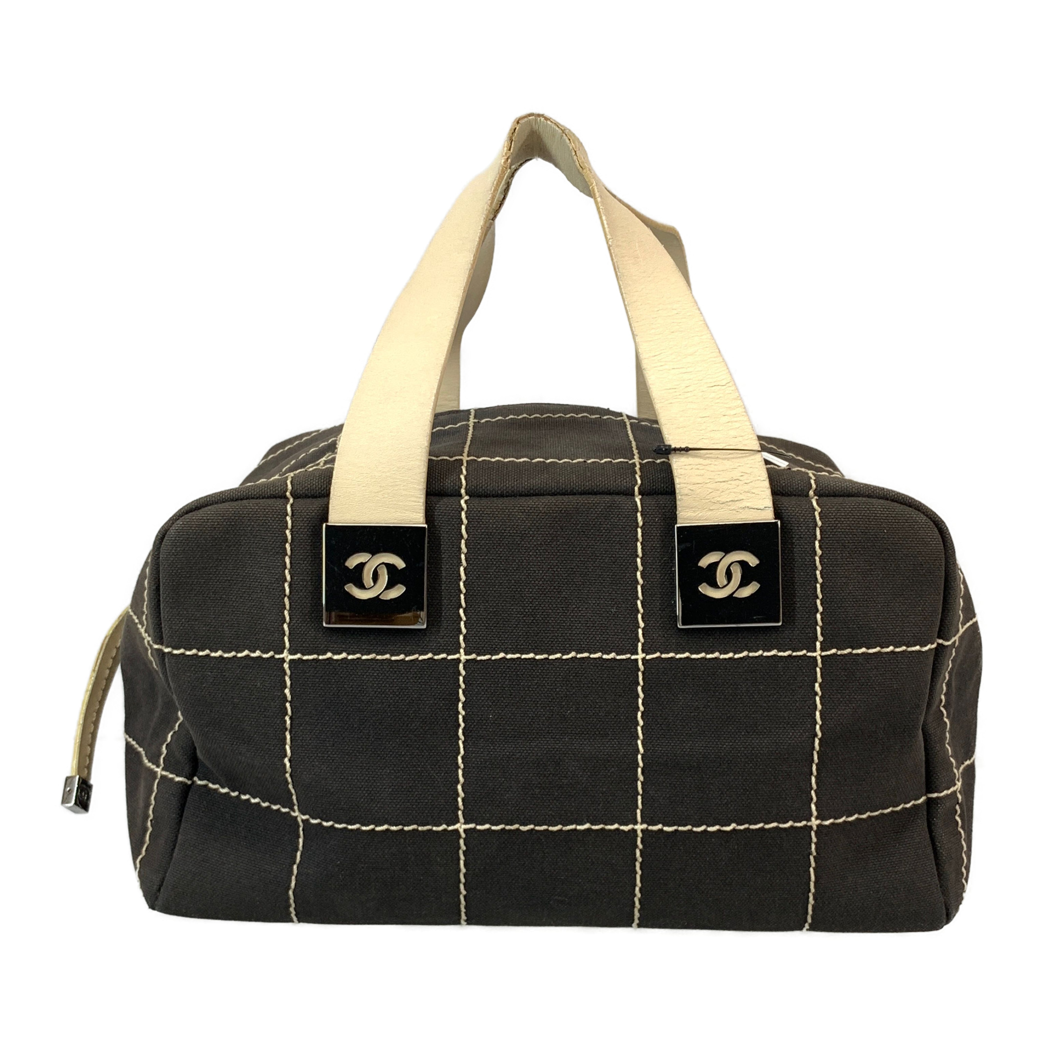 CHANEL/Hand Bag/Brown/Cotton/Plain view 1