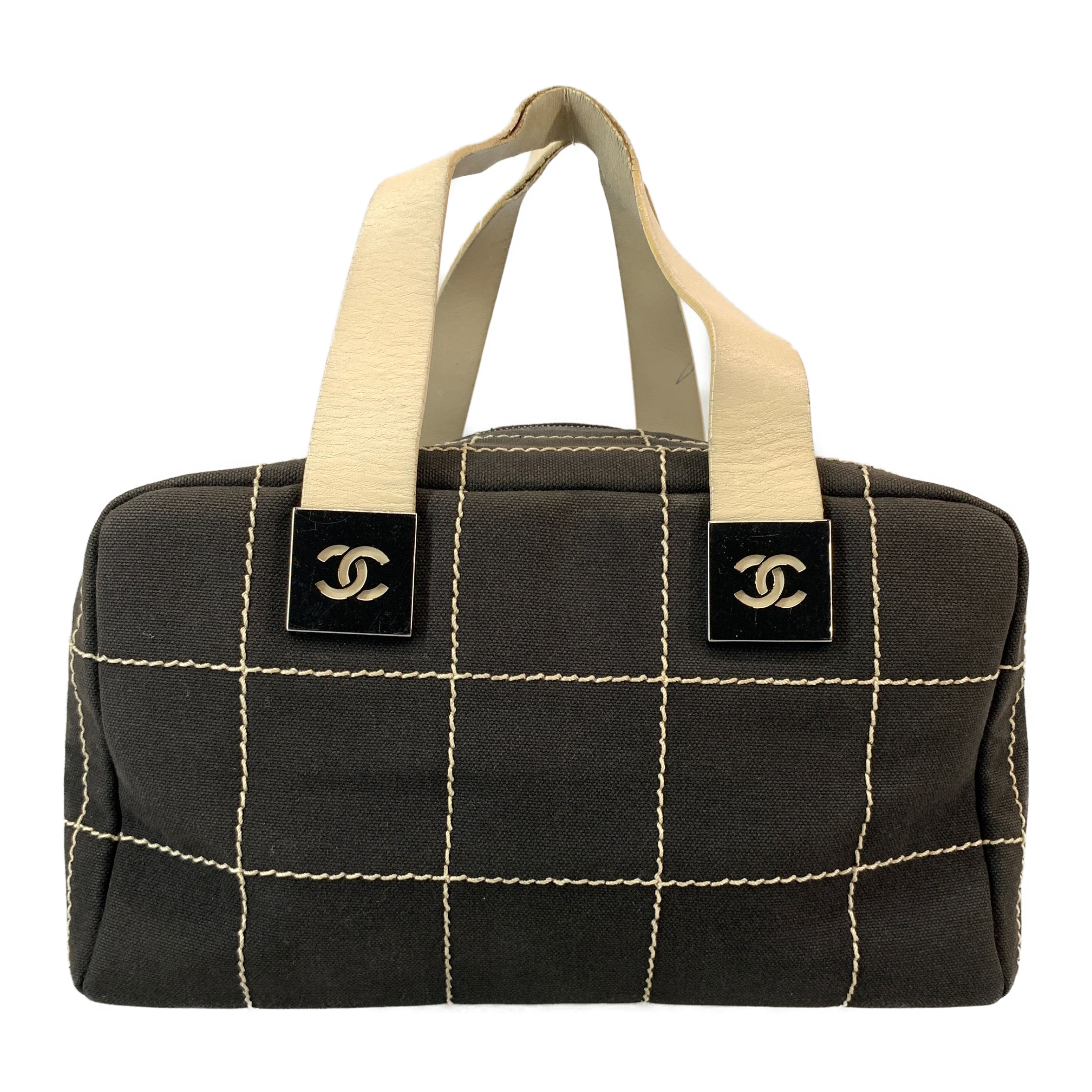 CHANEL/Hand Bag/Brown/Cotton/Plain view 2
