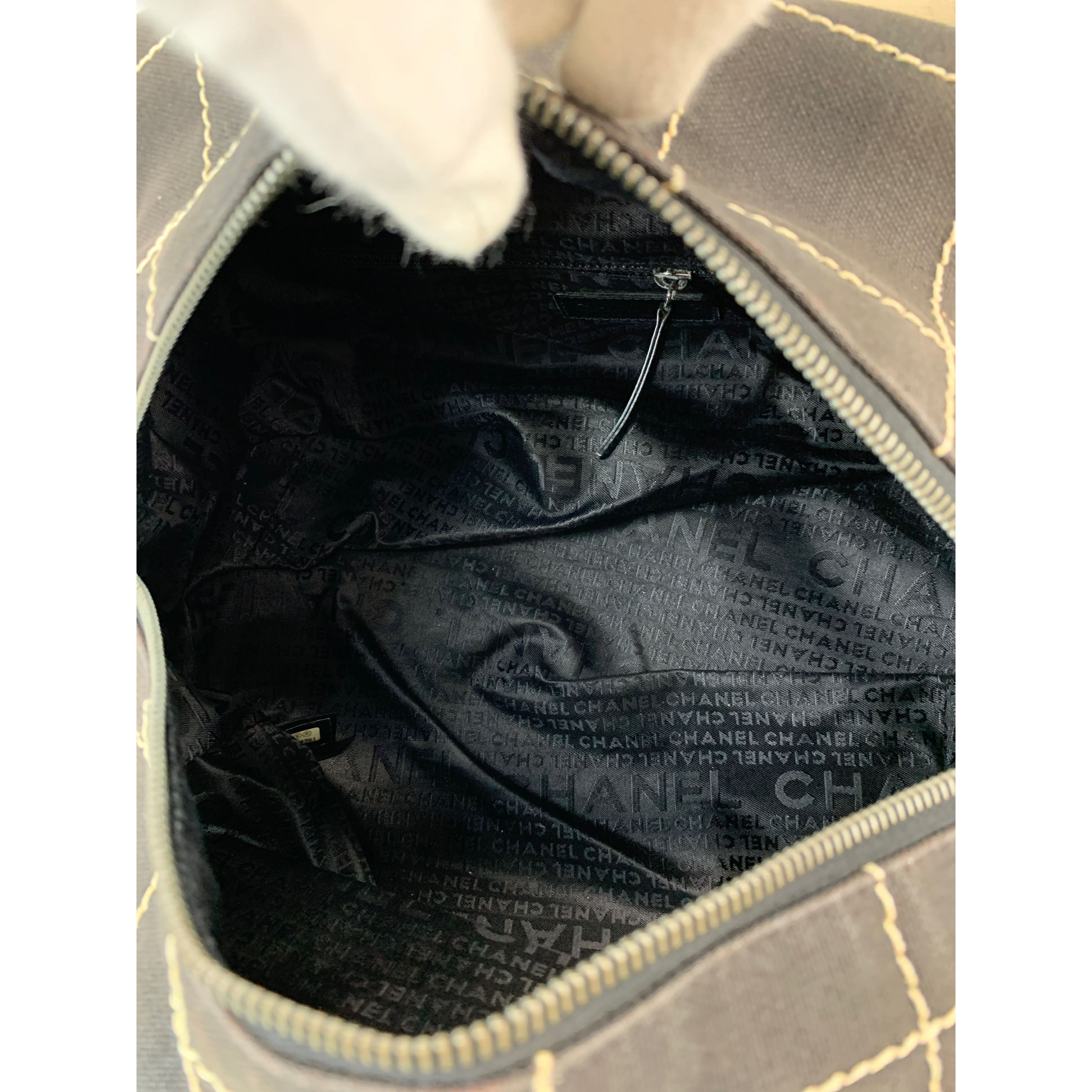 CHANEL/Hand Bag/Brown/Cotton/Plain view 4