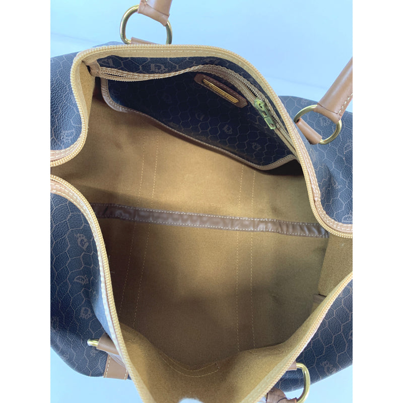 Christian Dior/Boston Bag/Brown/All Over Print/