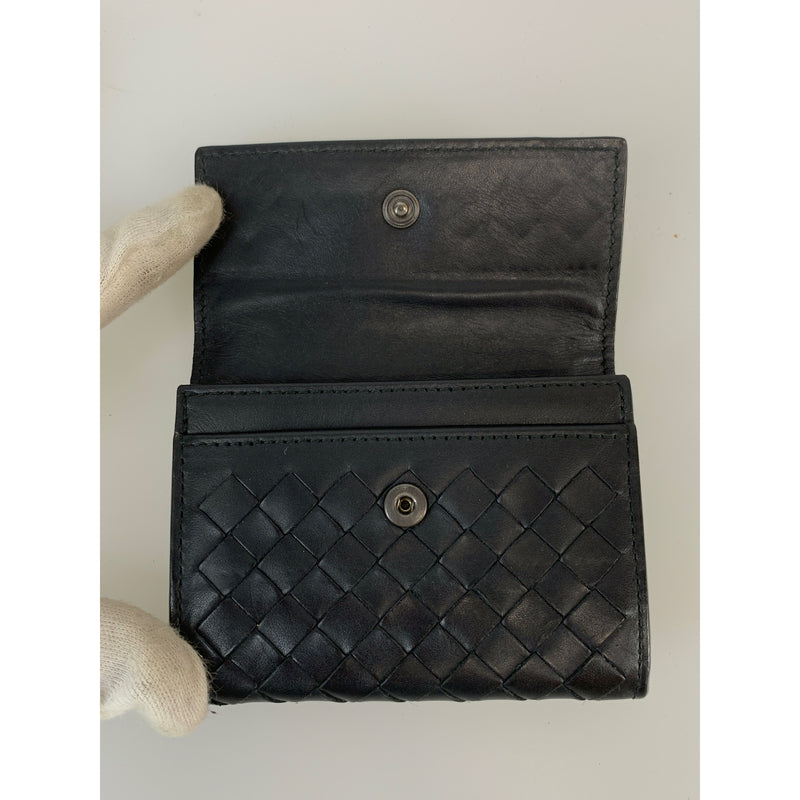 BOTTEGA VENETA/Card Case/Black/Leather/