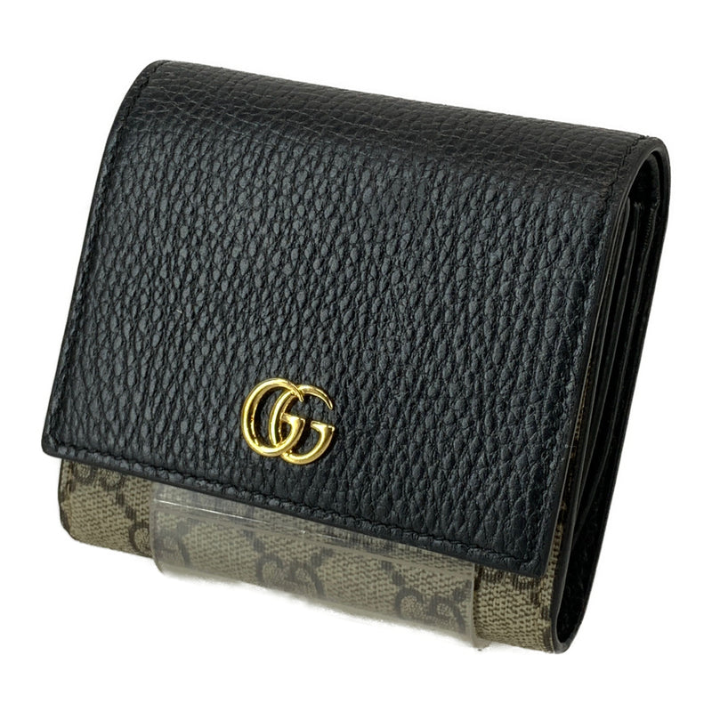 GUCCI/Bifold Wallet/Brown/Leather/598587・493075
