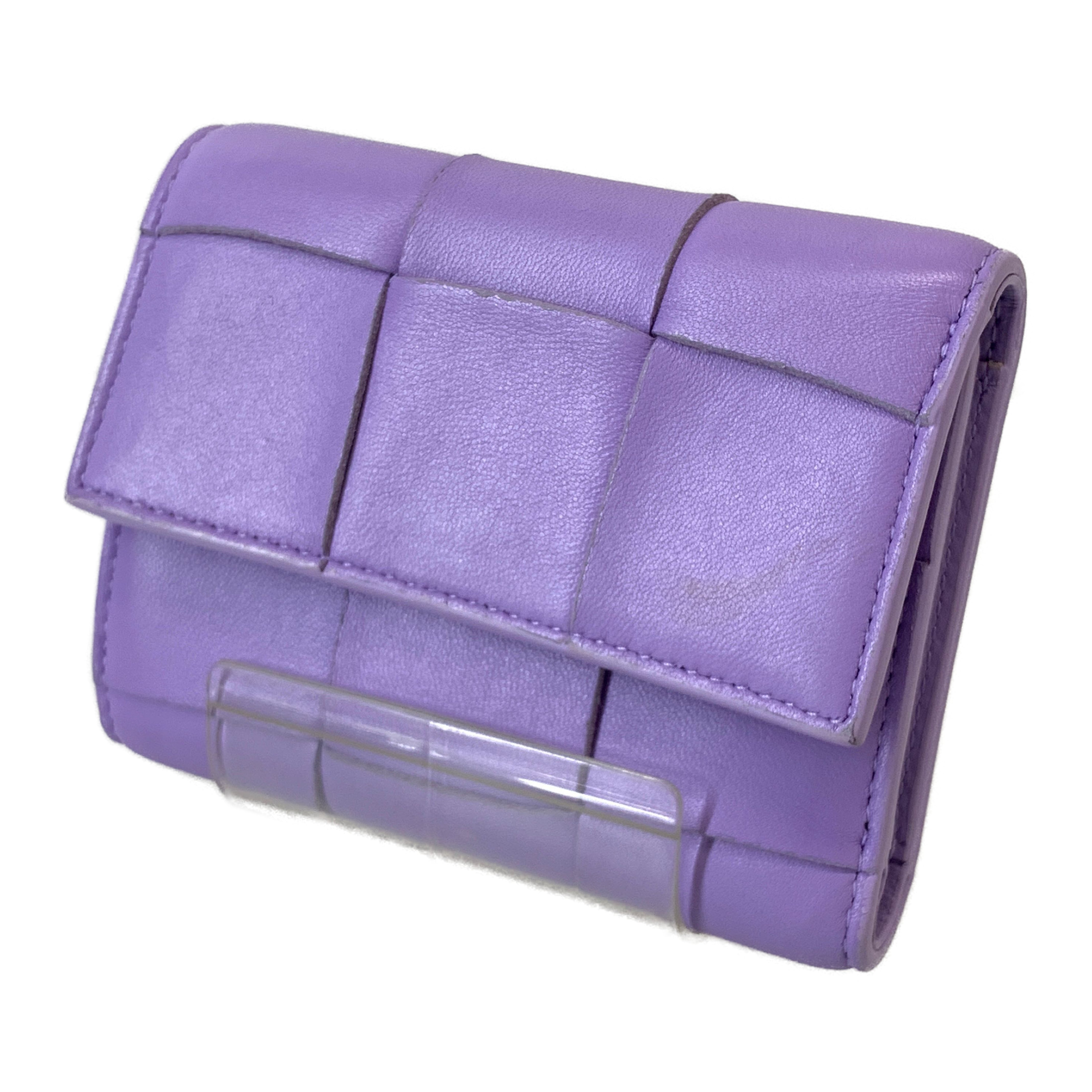 BOTTEGA VENETA/Trifold Wallet/Purple/ view 1