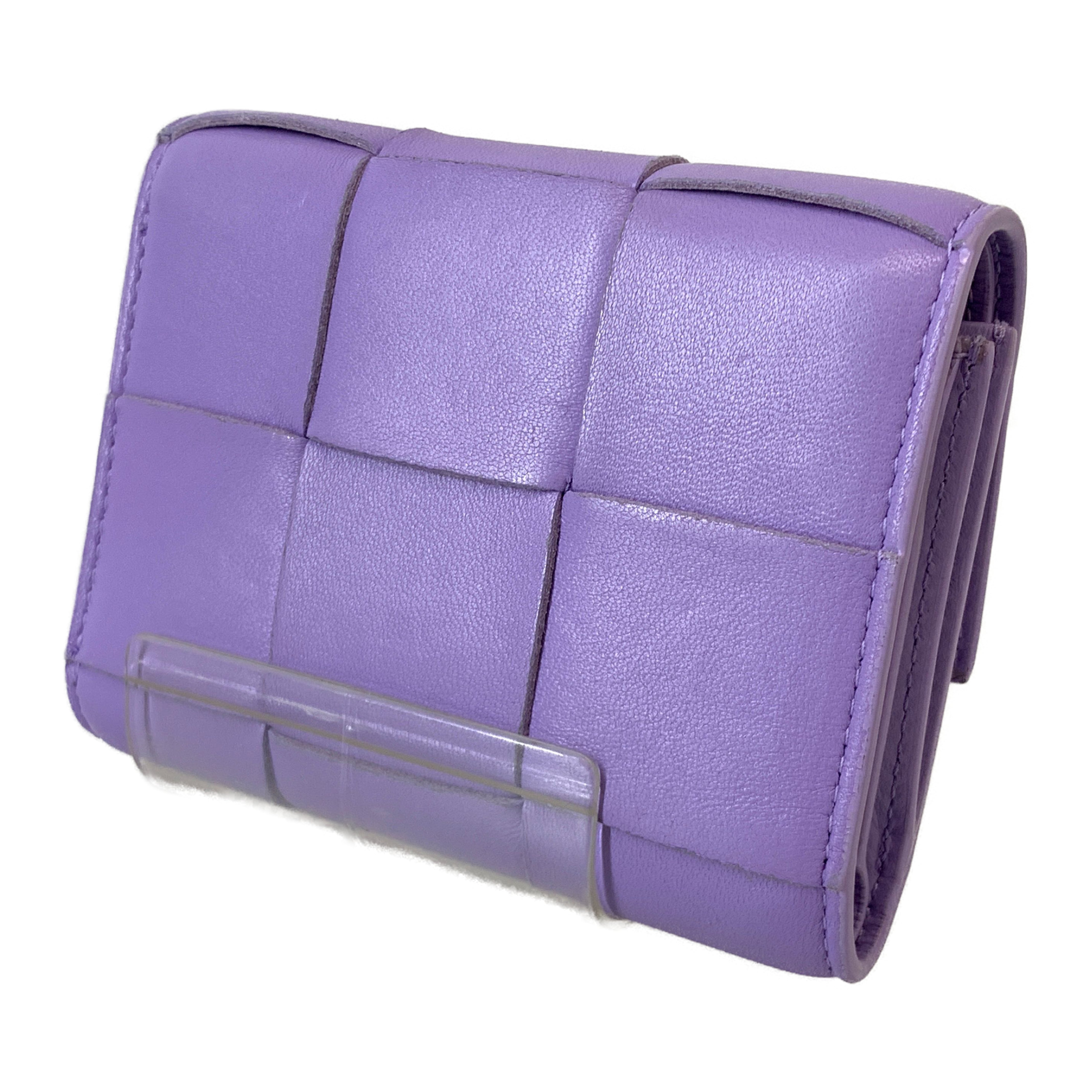 BOTTEGA VENETA/Trifold Wallet/Purple/ view 2
