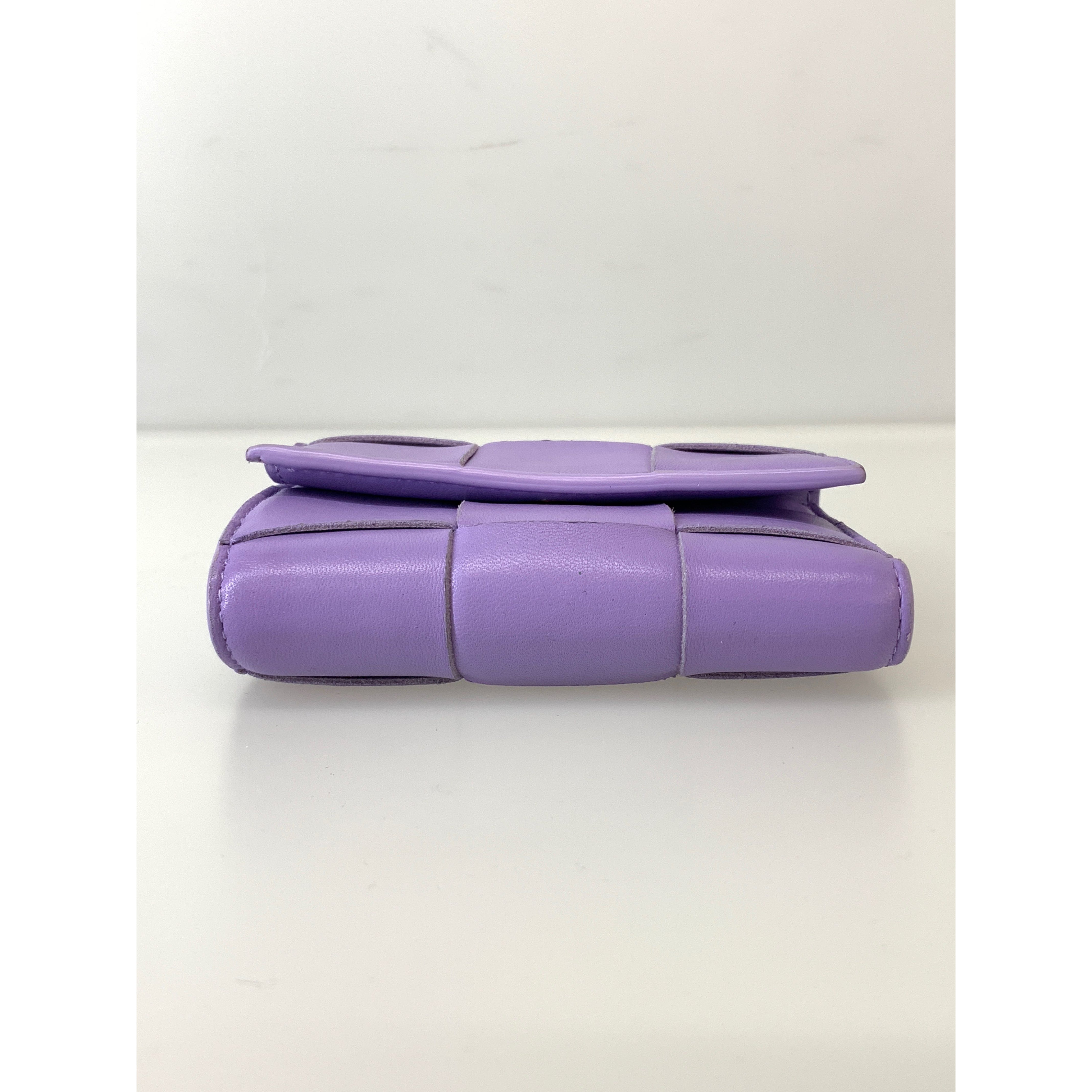 BOTTEGA VENETA/Trifold Wallet/Purple/ view 3