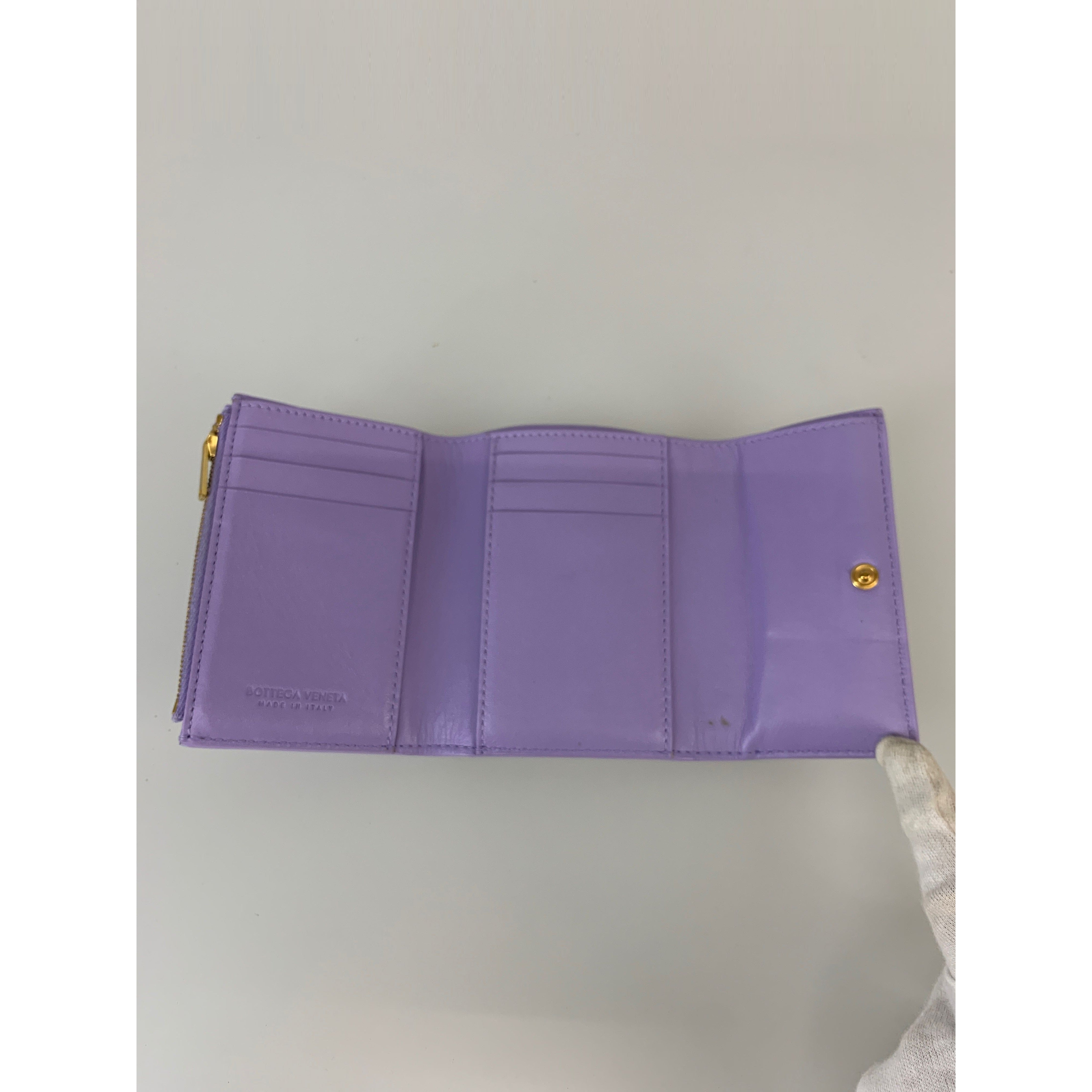 BOTTEGA VENETA/Trifold Wallet/Purple/ view 4
