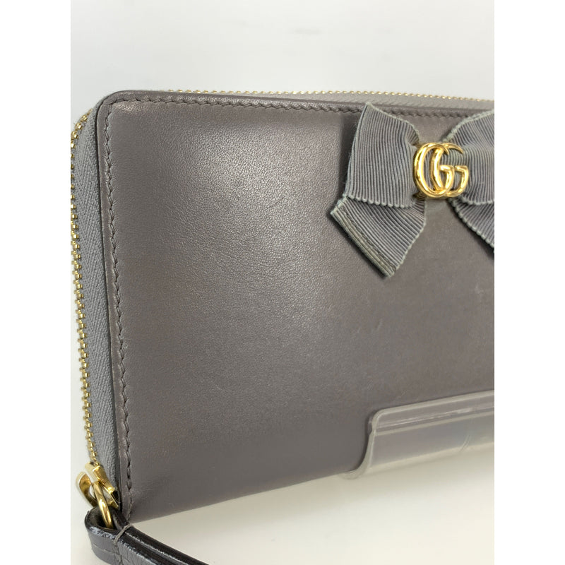 GUCCI/Long Wallet/Gray/Leather/435819 DLXWJ 1765