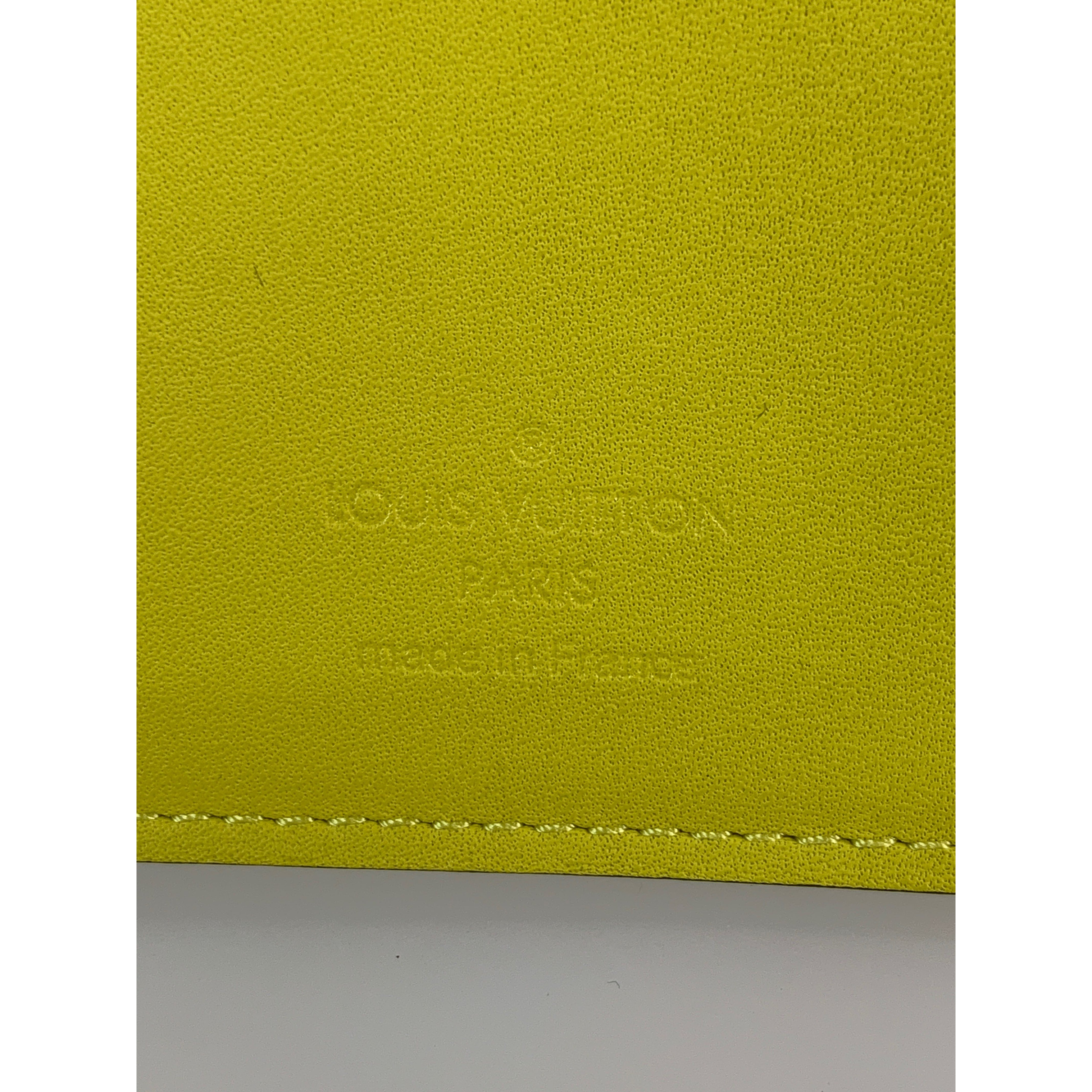 LOUIS VUITTON/Long Wallet/Yellow/Leather/All Over Print/PORTEFEUILLE BRAZZA_DAMIER INFINI/N63149 view 5
