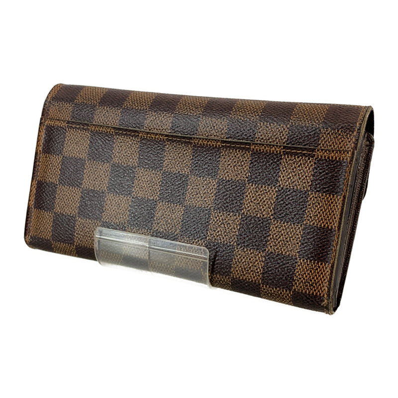 LOUIS VUITTON/Long Wallet/Brown/PORTEFEUILLE SARA_DAMIER EBENE/N63209