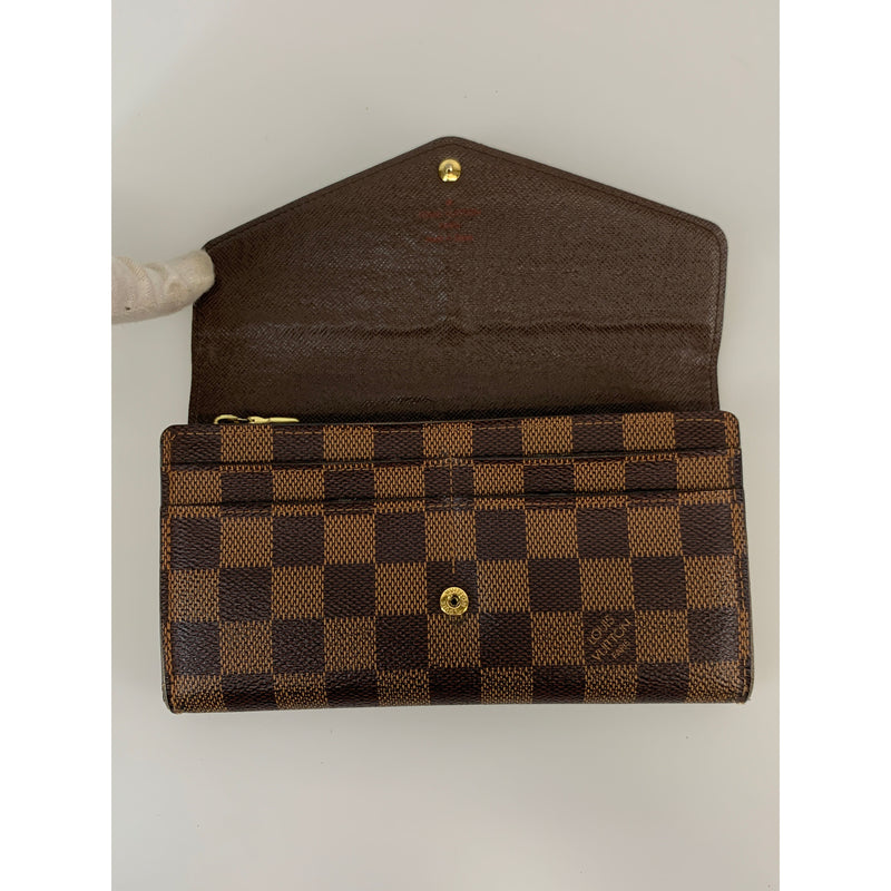 LOUIS VUITTON/Long Wallet/Brown/PORTEFEUILLE SARA_DAMIER EBENE/N63209