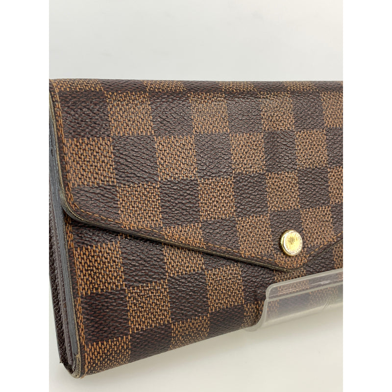 LOUIS VUITTON/Long Wallet/Brown/PORTEFEUILLE SARA_DAMIER EBENE/N63209