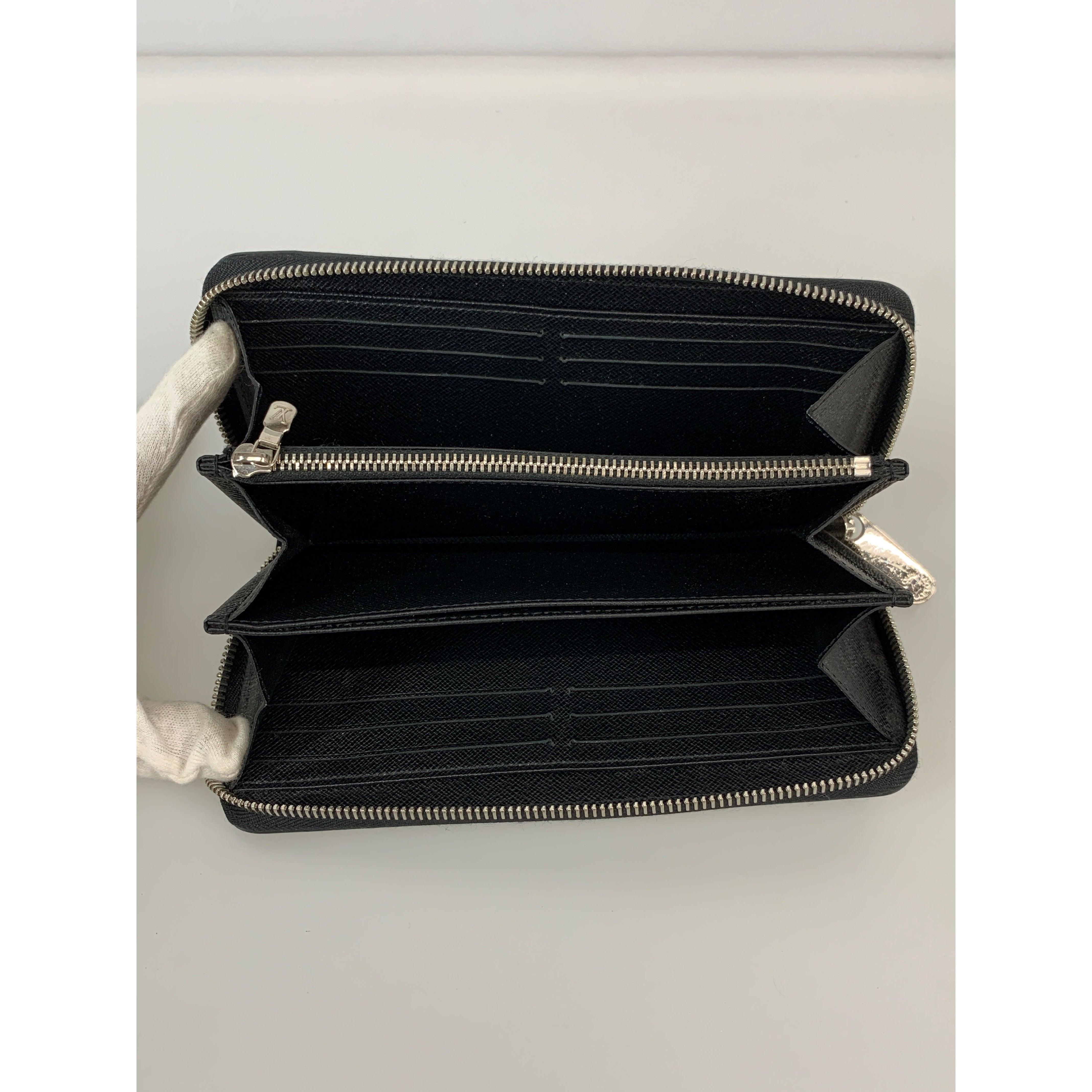 LOUIS VUITTON/Long Wallet/Black/Leather/ZIPPY WALLET_EPI/M61857 view 4