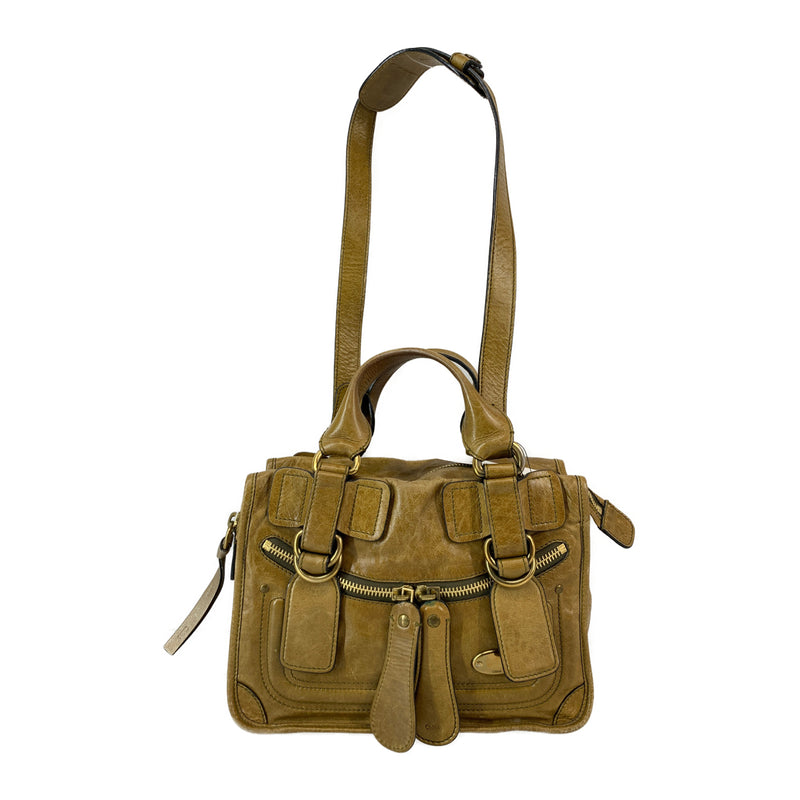 Chloe/Cross Body Bag/Camel/Leather/